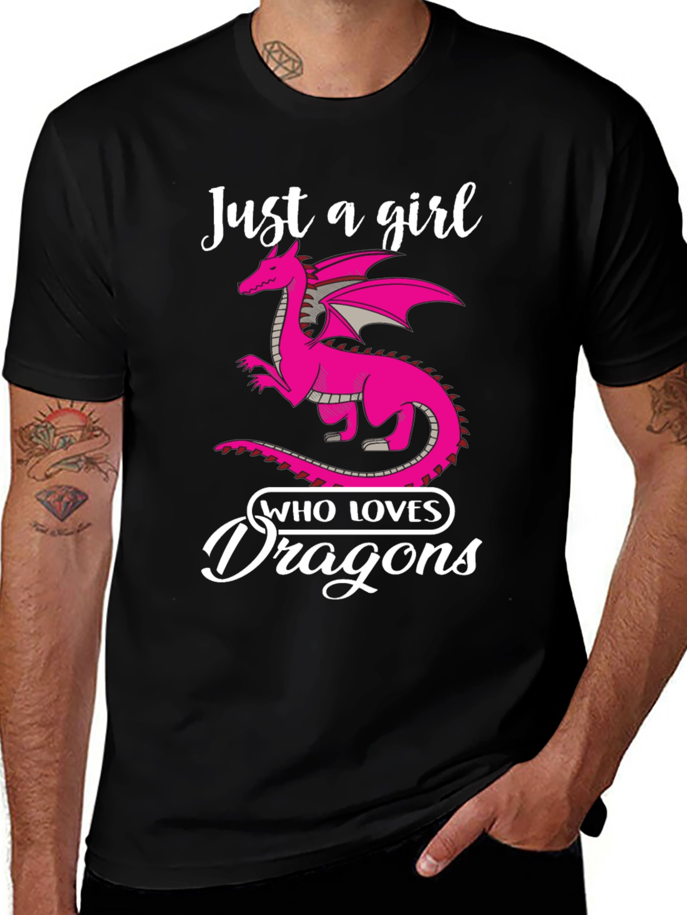 Just a Girl Who Loves Dragons T-Shirt