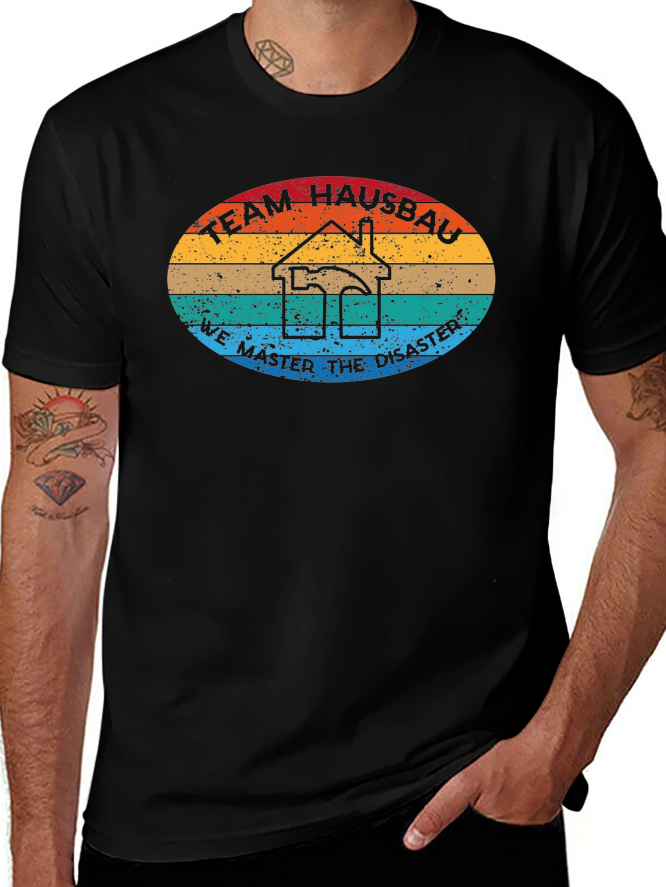 Team Hausbau T-Shirt - We Master the Disaster