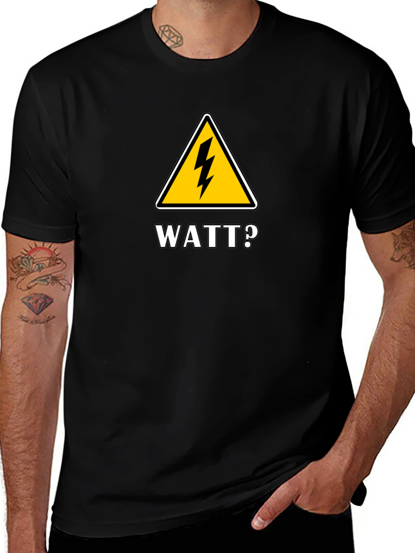 Variant 29 of Watt? Funny Electrician T-Shirt