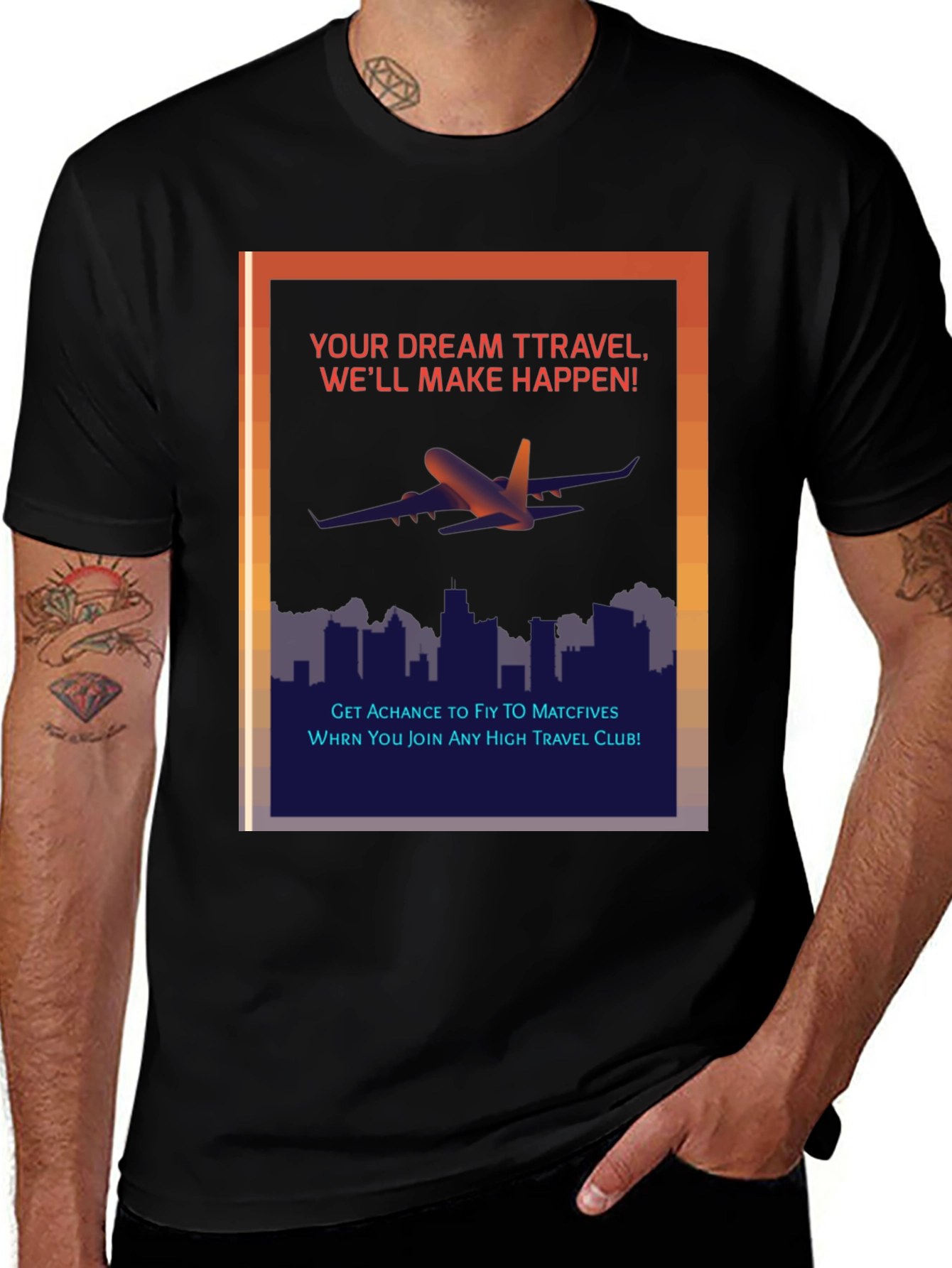 Variant 25 of Travel Dreams T-Shirt: Fly High in Style!