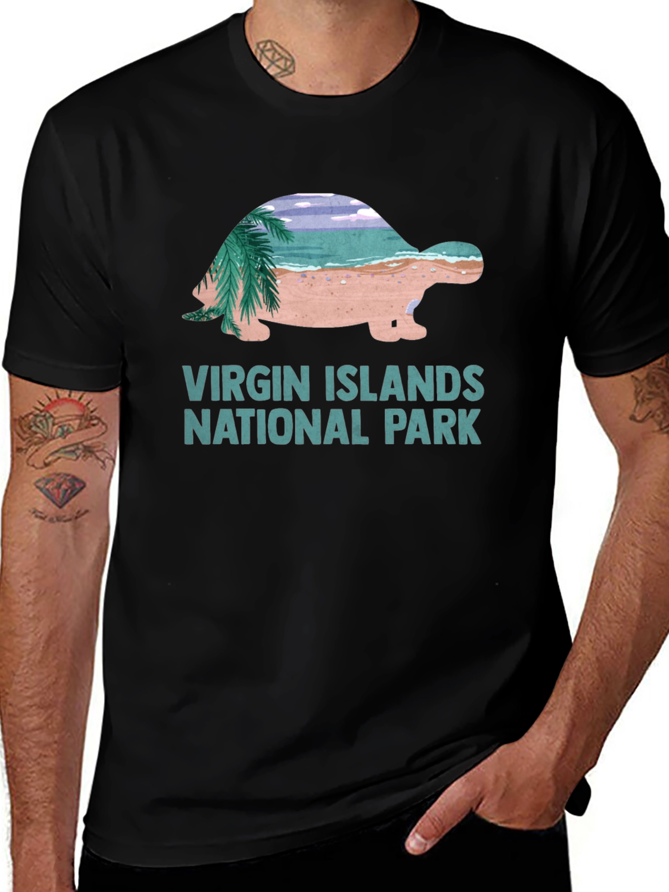Variant 5 of Virgin Islands National Park Turtle T-Shirt
