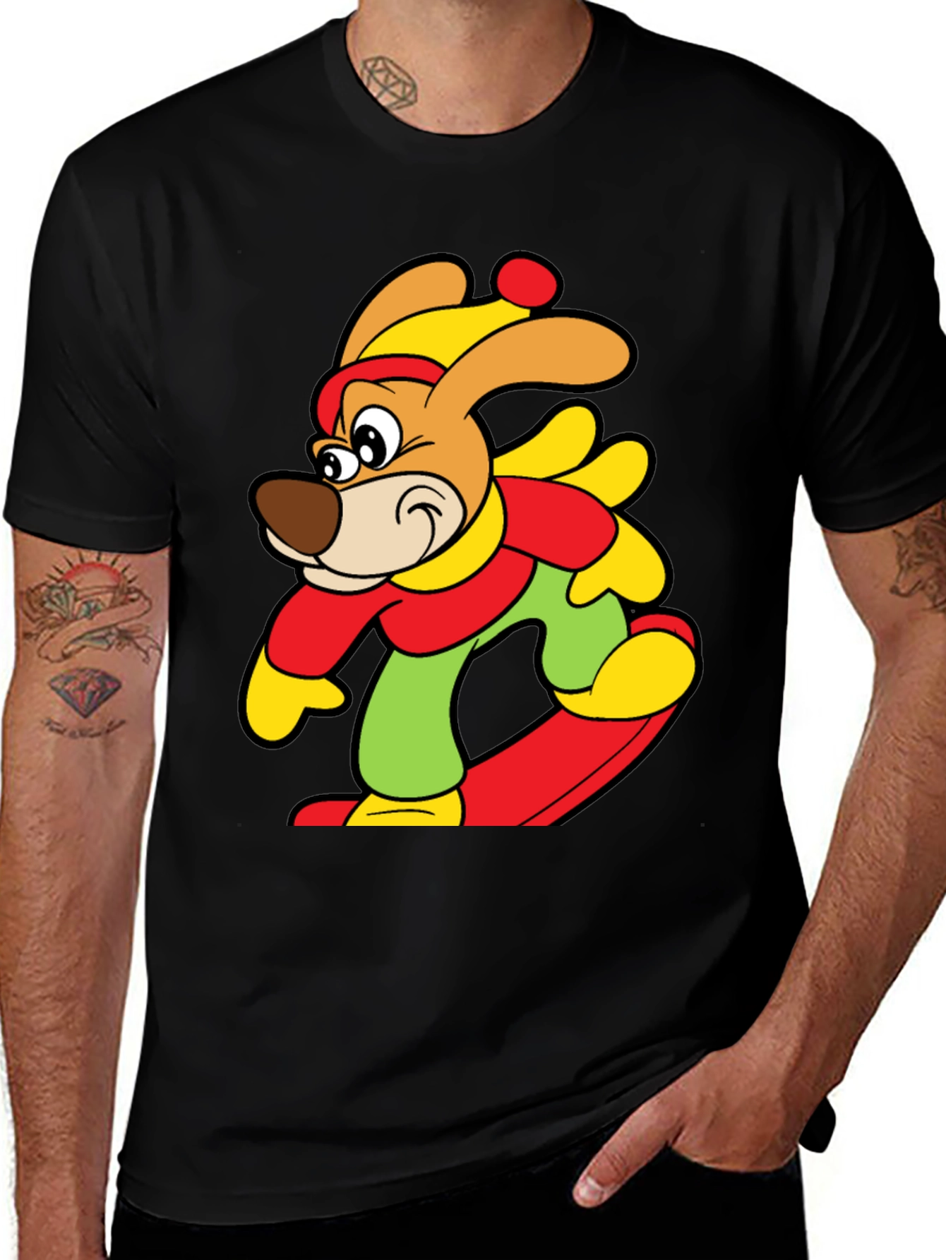 Variant 11 of Cartoon Dog Graphic T-Shirt