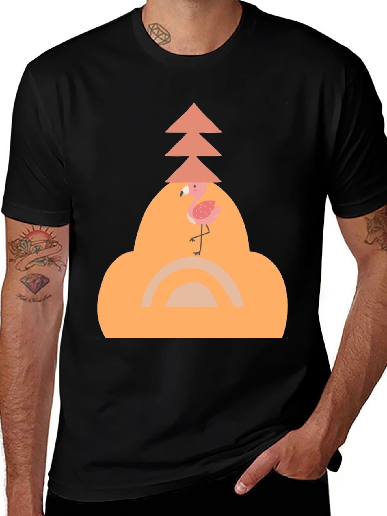 Variant 3 of Whimsical Flamingo Graphic Tee - Stylish & Unique