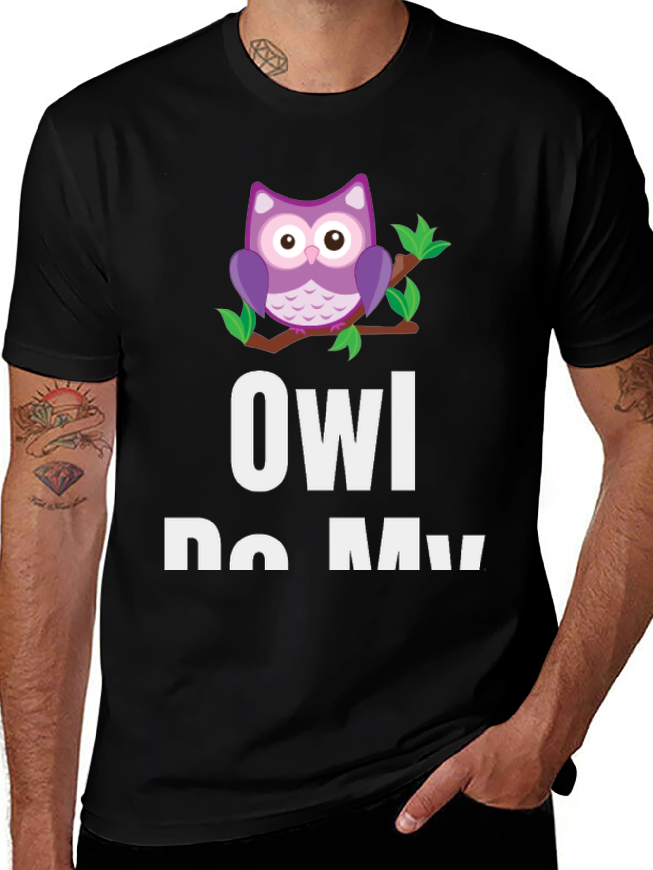 Owl Do My Best Funny Graphic T-Shirt