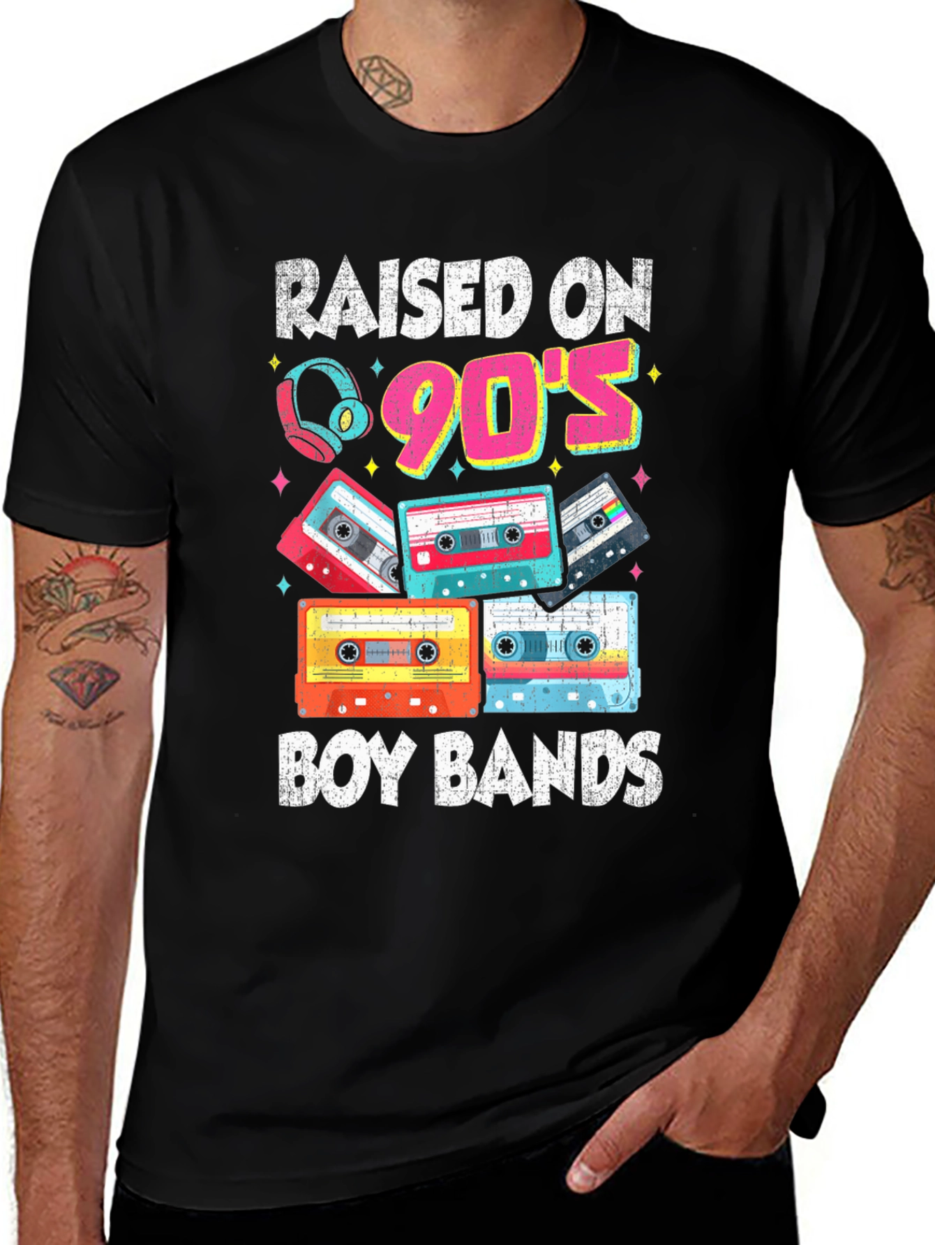 Variant 17 of Raised on 90's Boy Bands T-Shirt