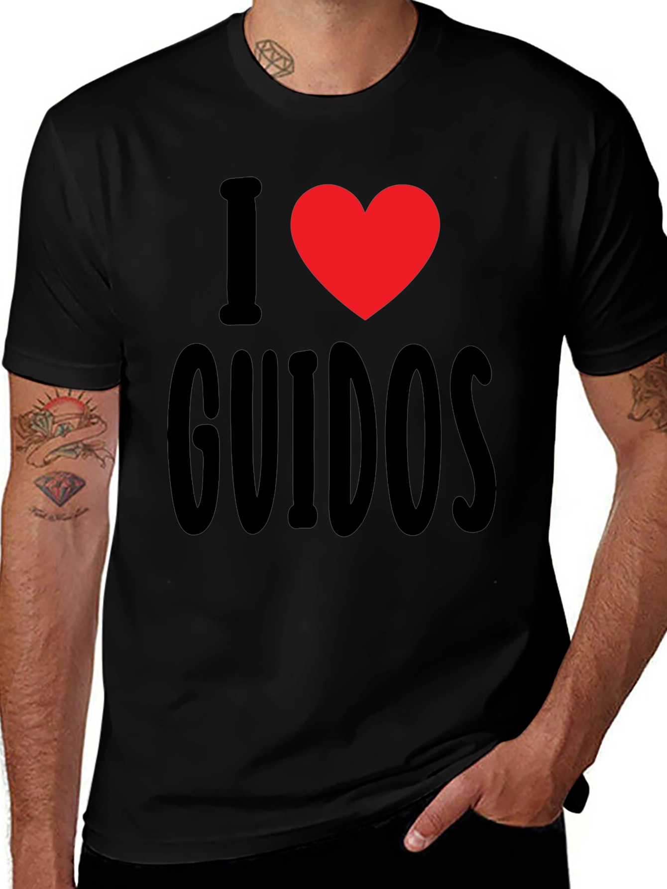 Variant 25 of I Heart Guidos T-Shirt - Novelty Tee for Guido Fans