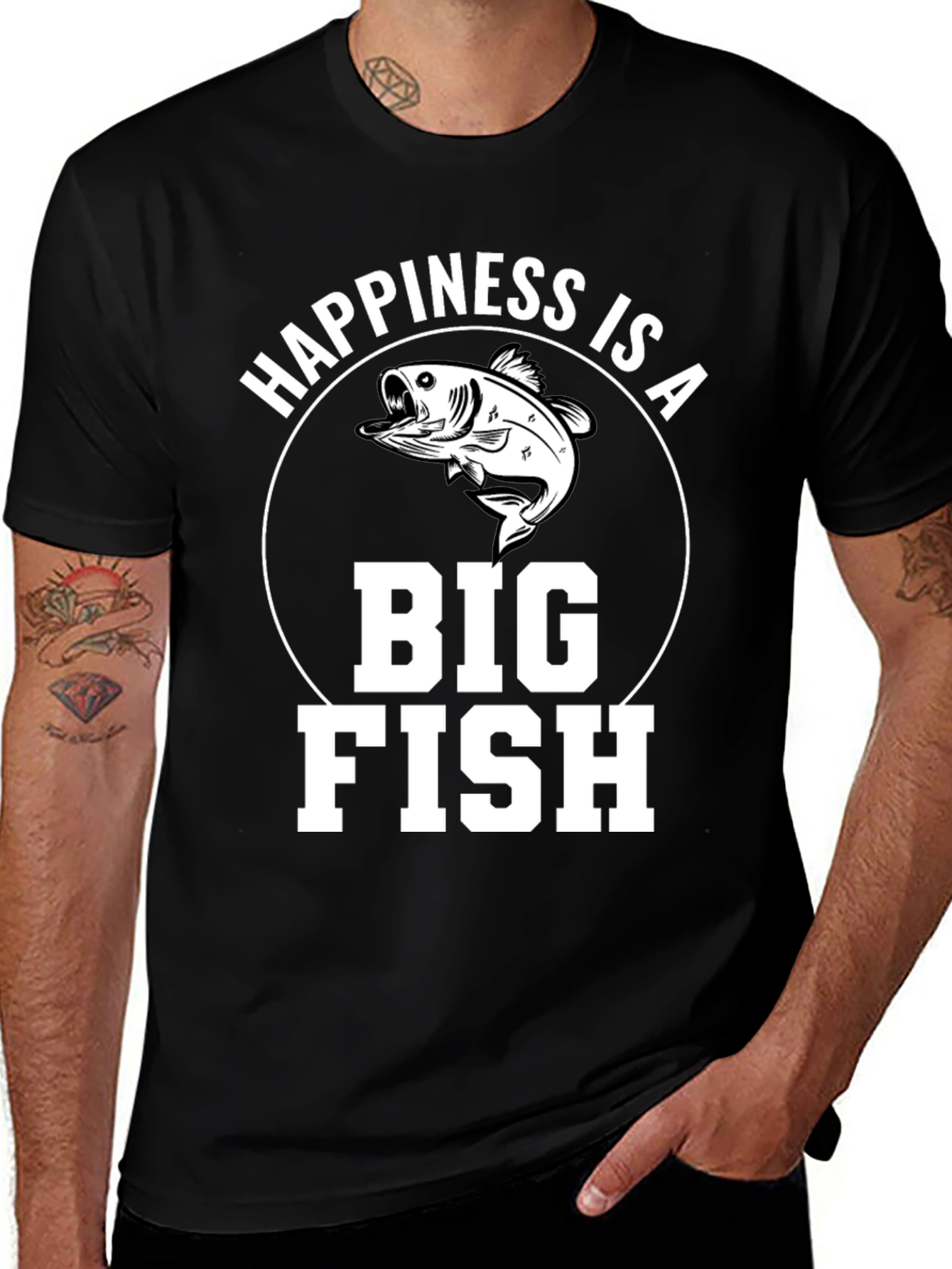 Variant 23 of Happiness is a Big Fish T-Shirt
