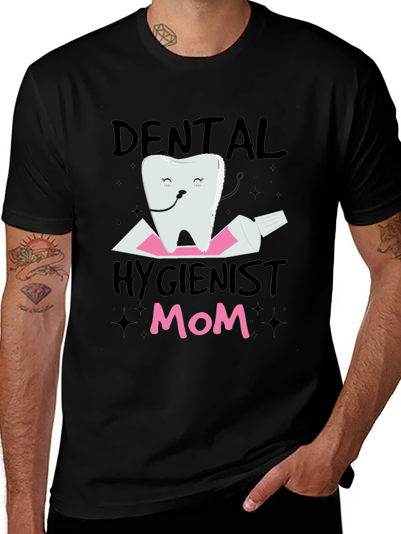 Variant 11 of Dental Hygienist Mom T-Shirt - Cute Tooth Design