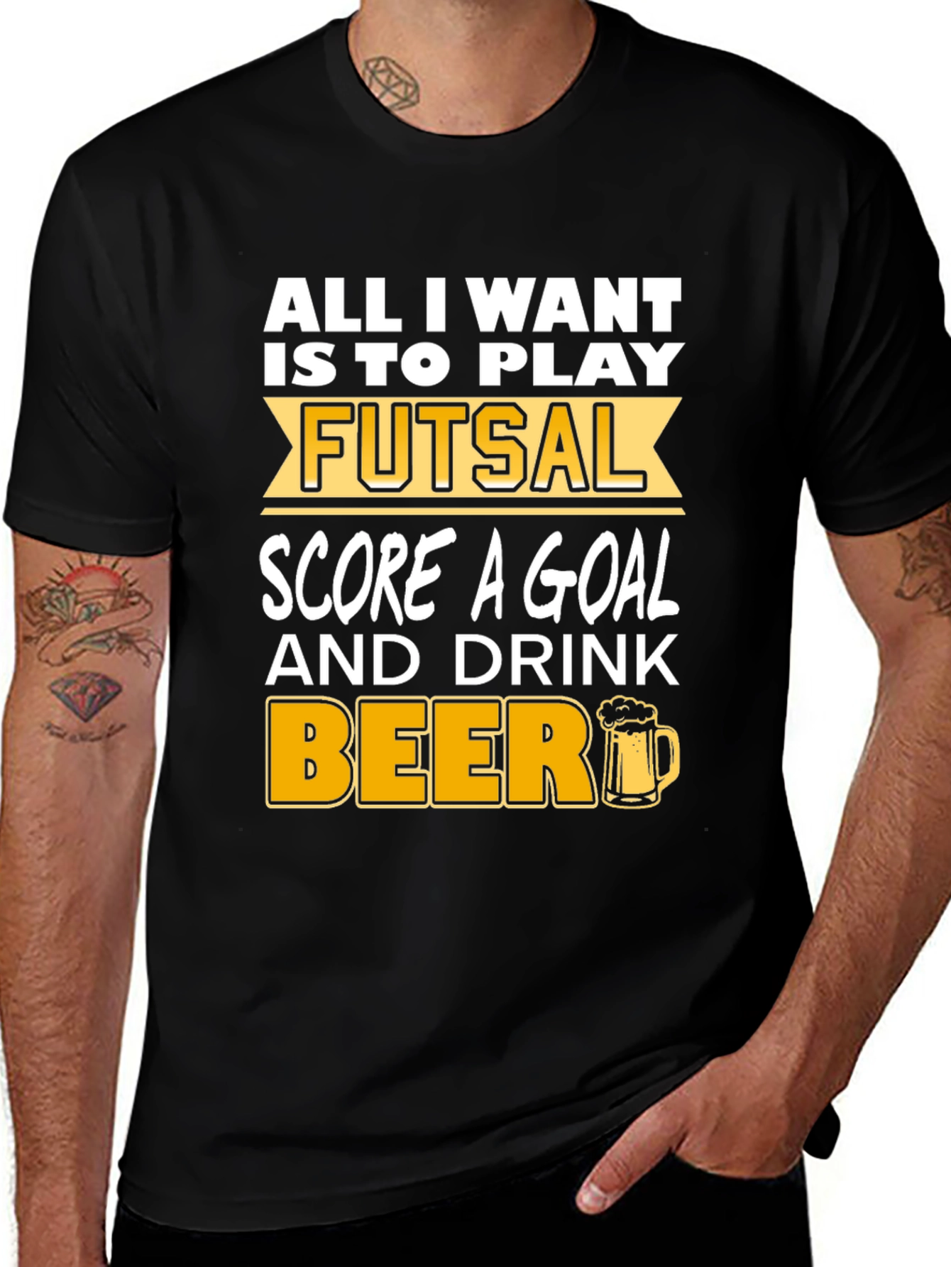 Variant 28 of Futsal, Score, Beer T-Shirt