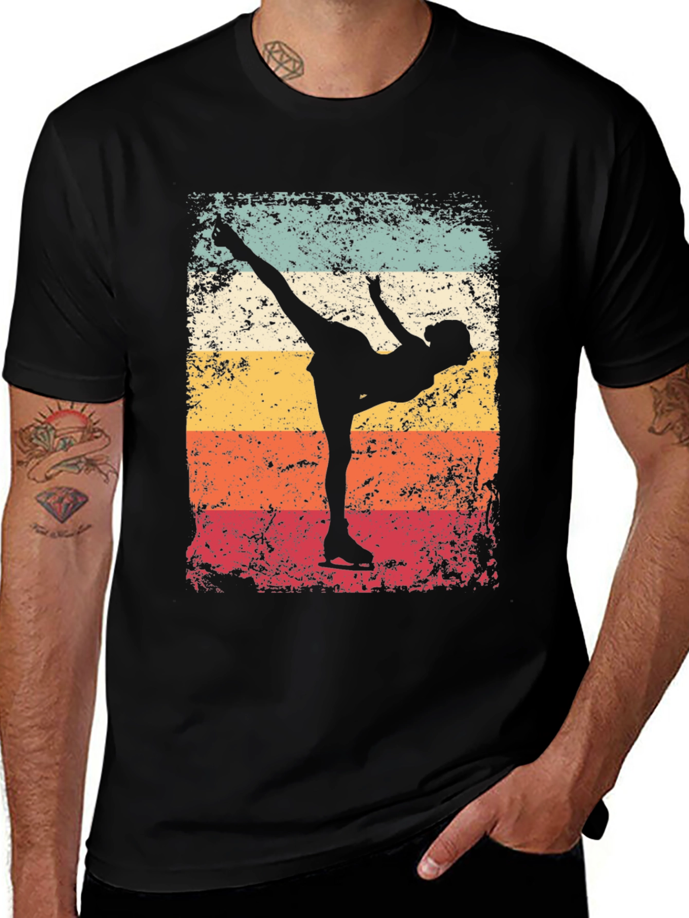 Variant 9 of Retro Figure Skating T-Shirt