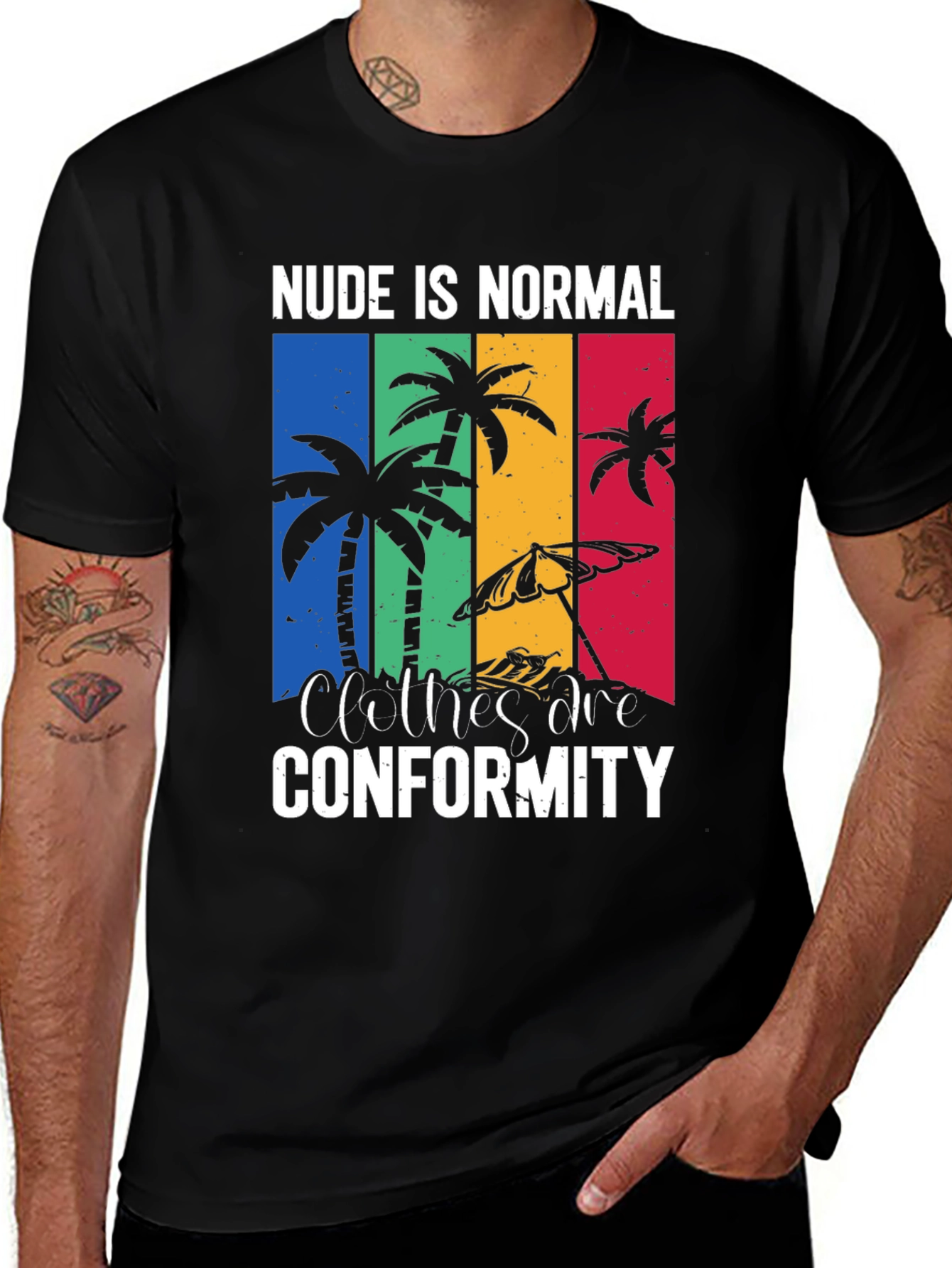 Variant 27 of Nude is Normal Graphic Tee