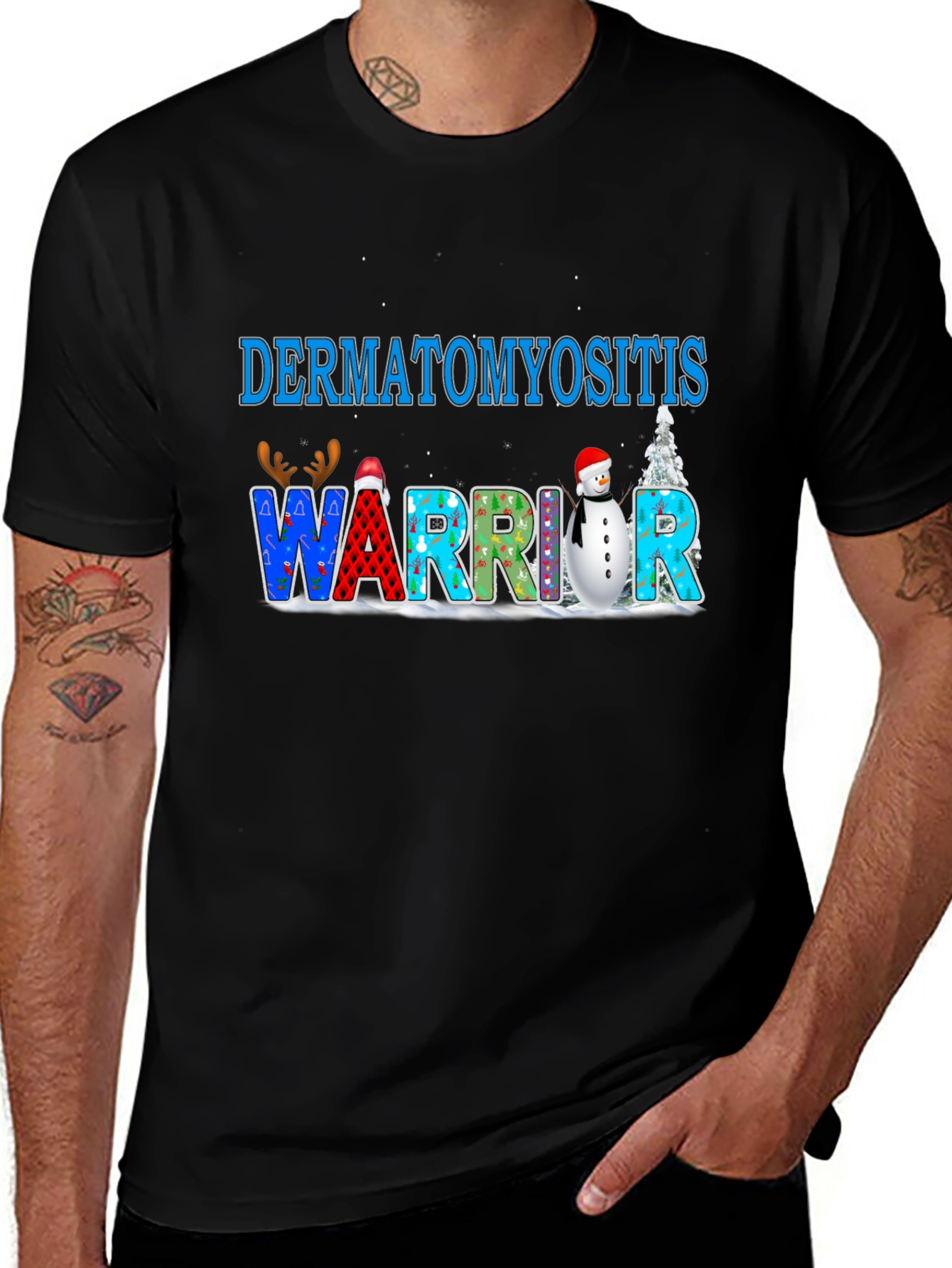Dermatomyositis Warrior Holiday T-Shirt