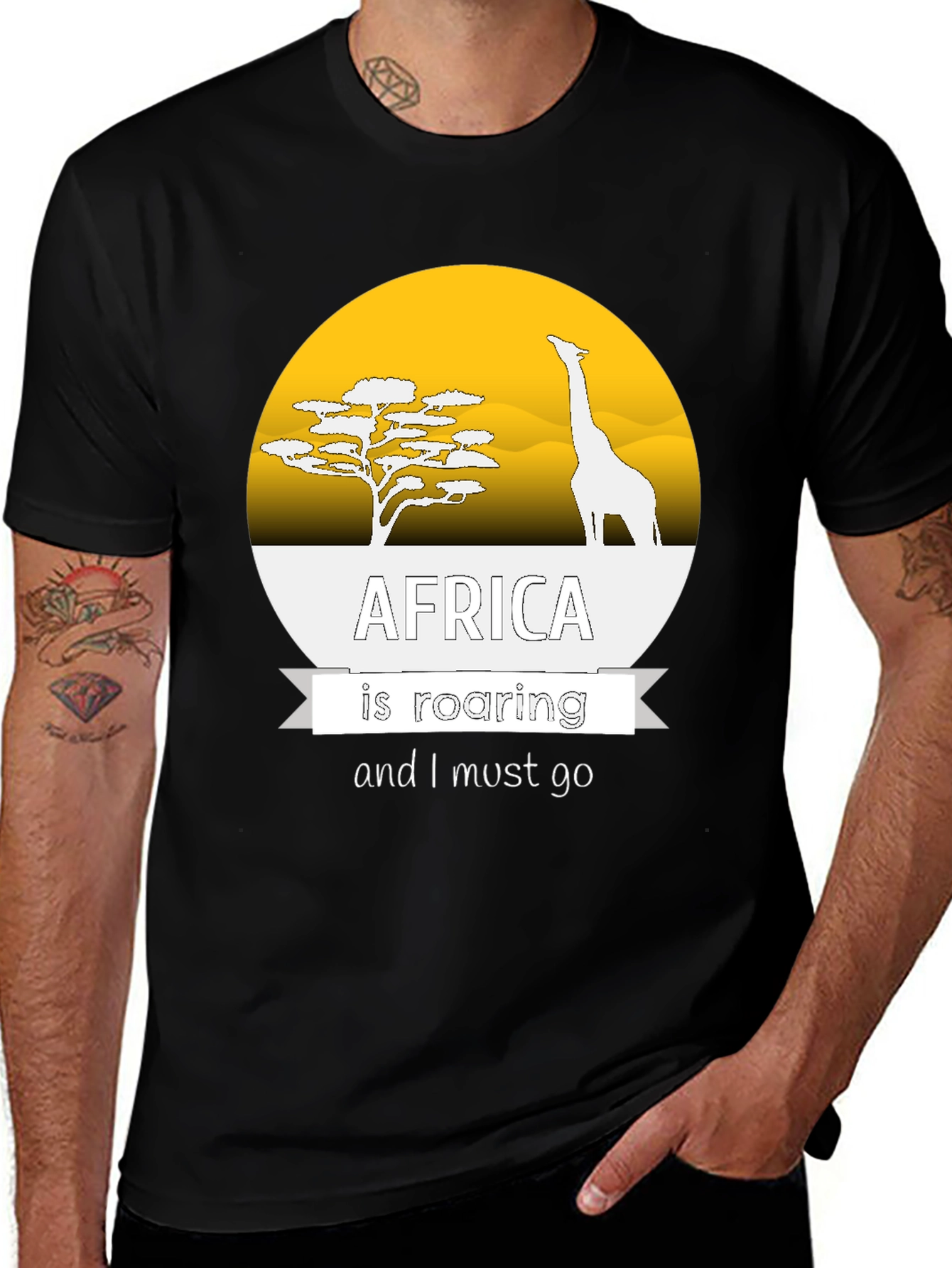 Variant 5 of Africa Roaring Graphic T-Shirt