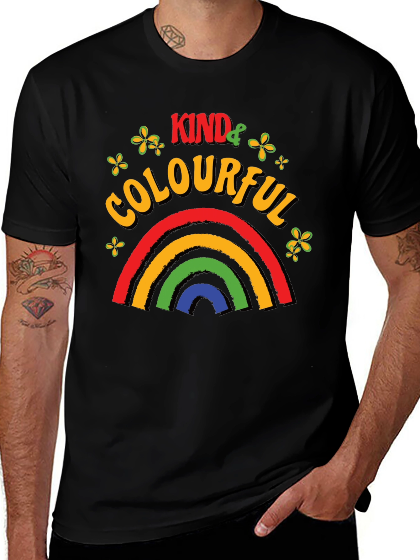 Variant 12 of Kind & Colorful Rainbow Graphic T-Shirt