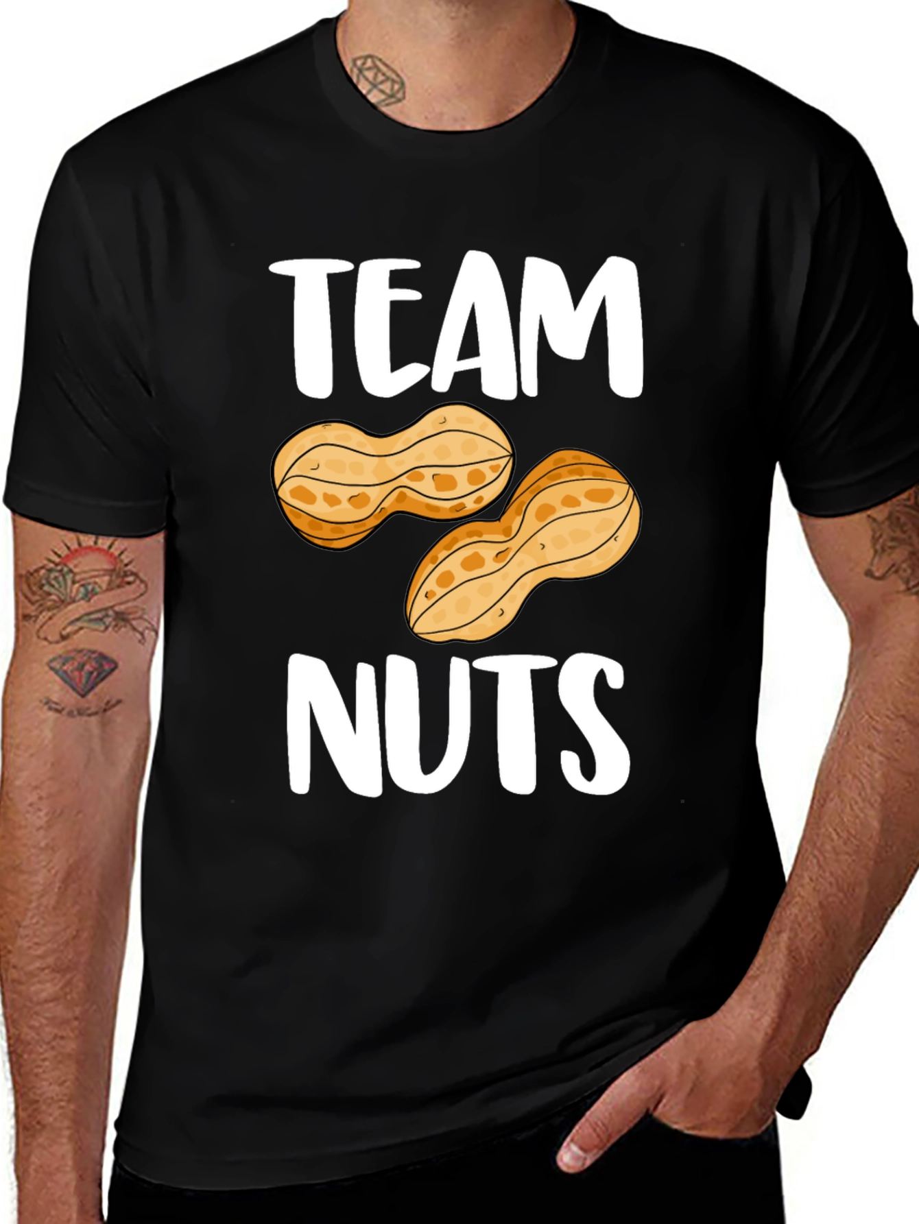 Variant 8 of Team Nuts Graphic T-Shirt - Funny Peanut Tee