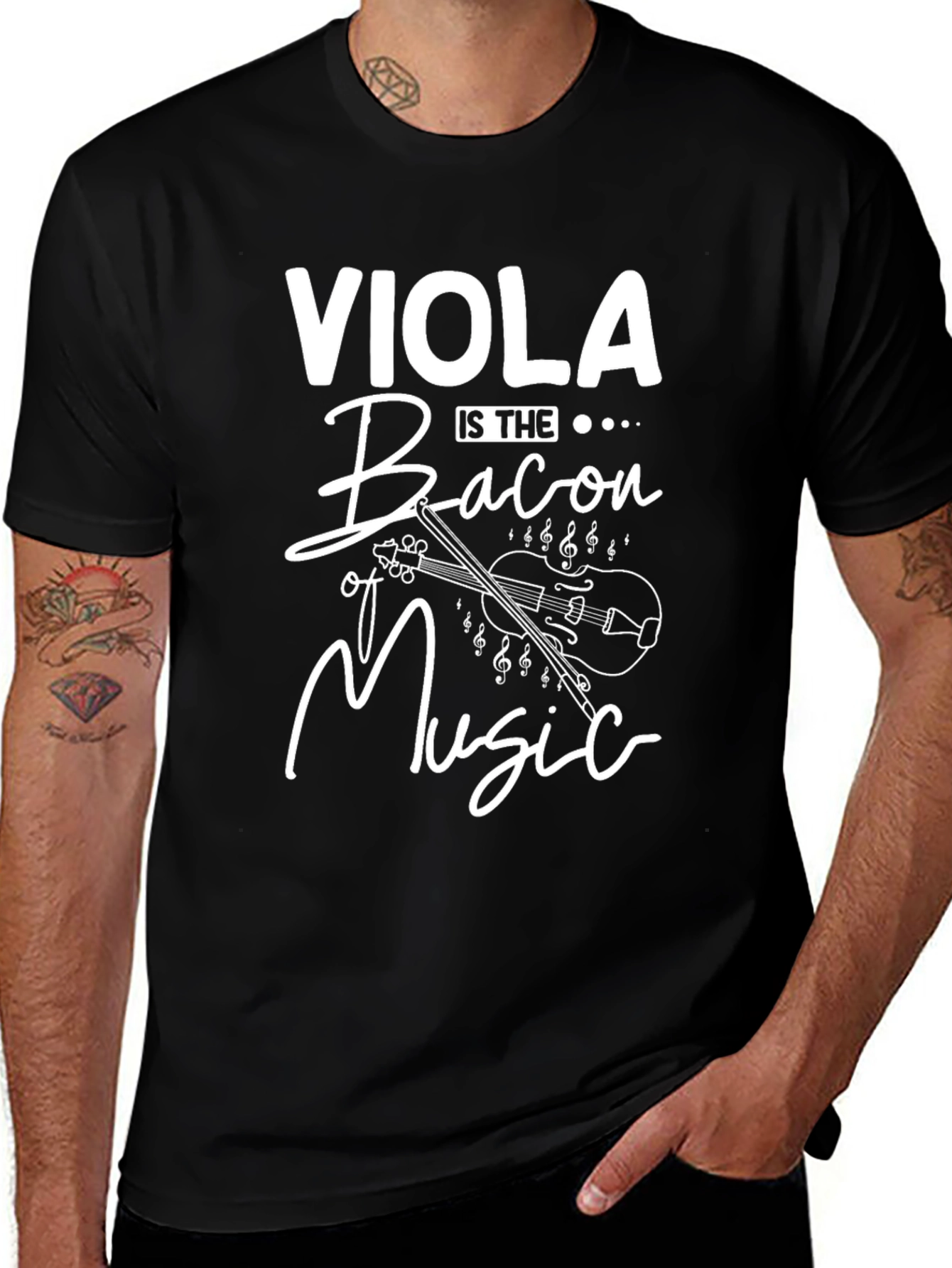 Variant 24 of Viola is the Bacon of Music T-Shirt