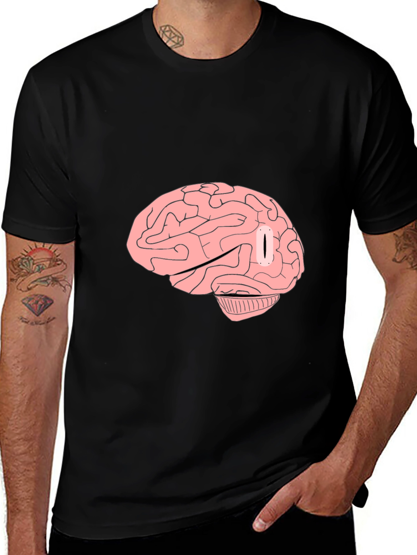 Variant 21 of Brain Graphic Tee - Unique Style