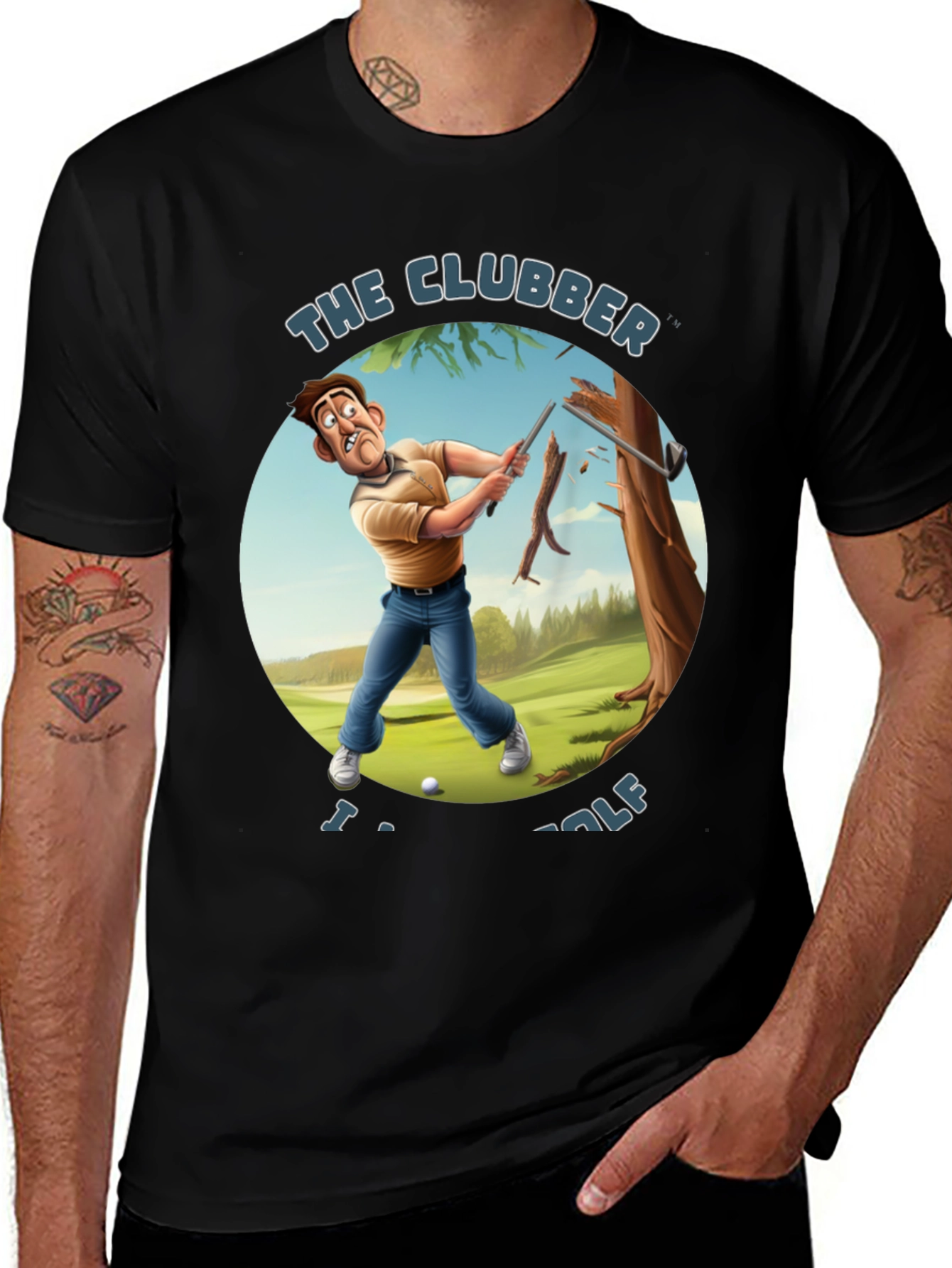 Variant 7 of The Clubber Funny Golf T-Shirt