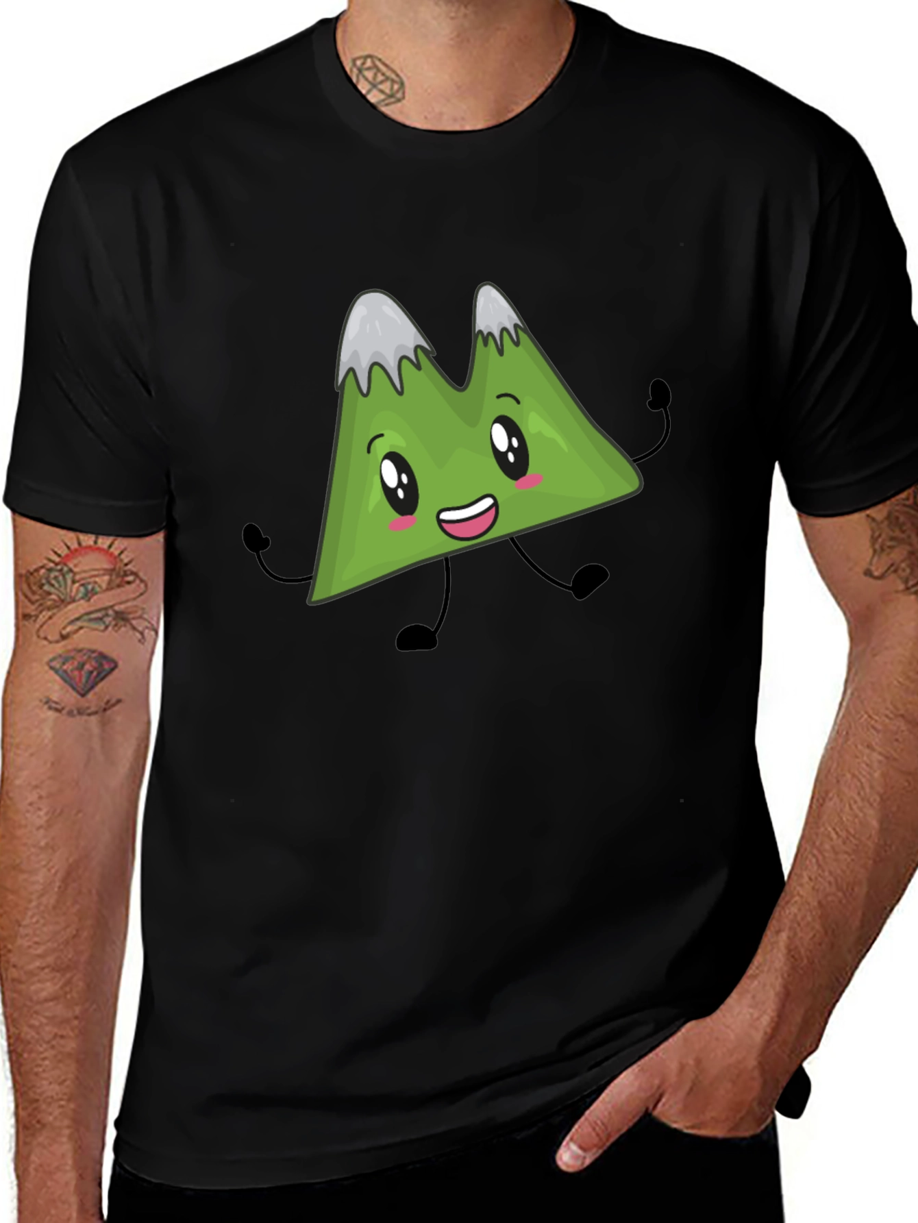 Variant 29 of Cartoon Mountain T-Shirt - Fun Graphic Tee