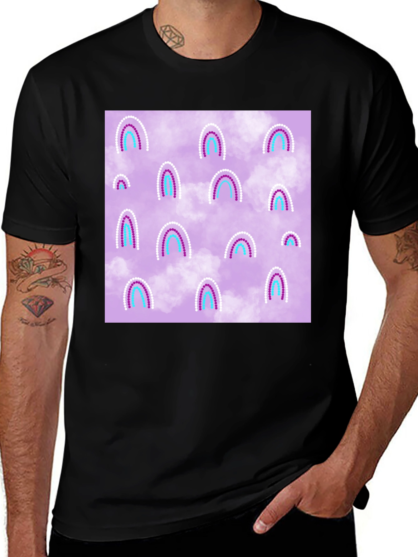 Variant 13 of Retro Rainbow T-Shirt - Unique Design