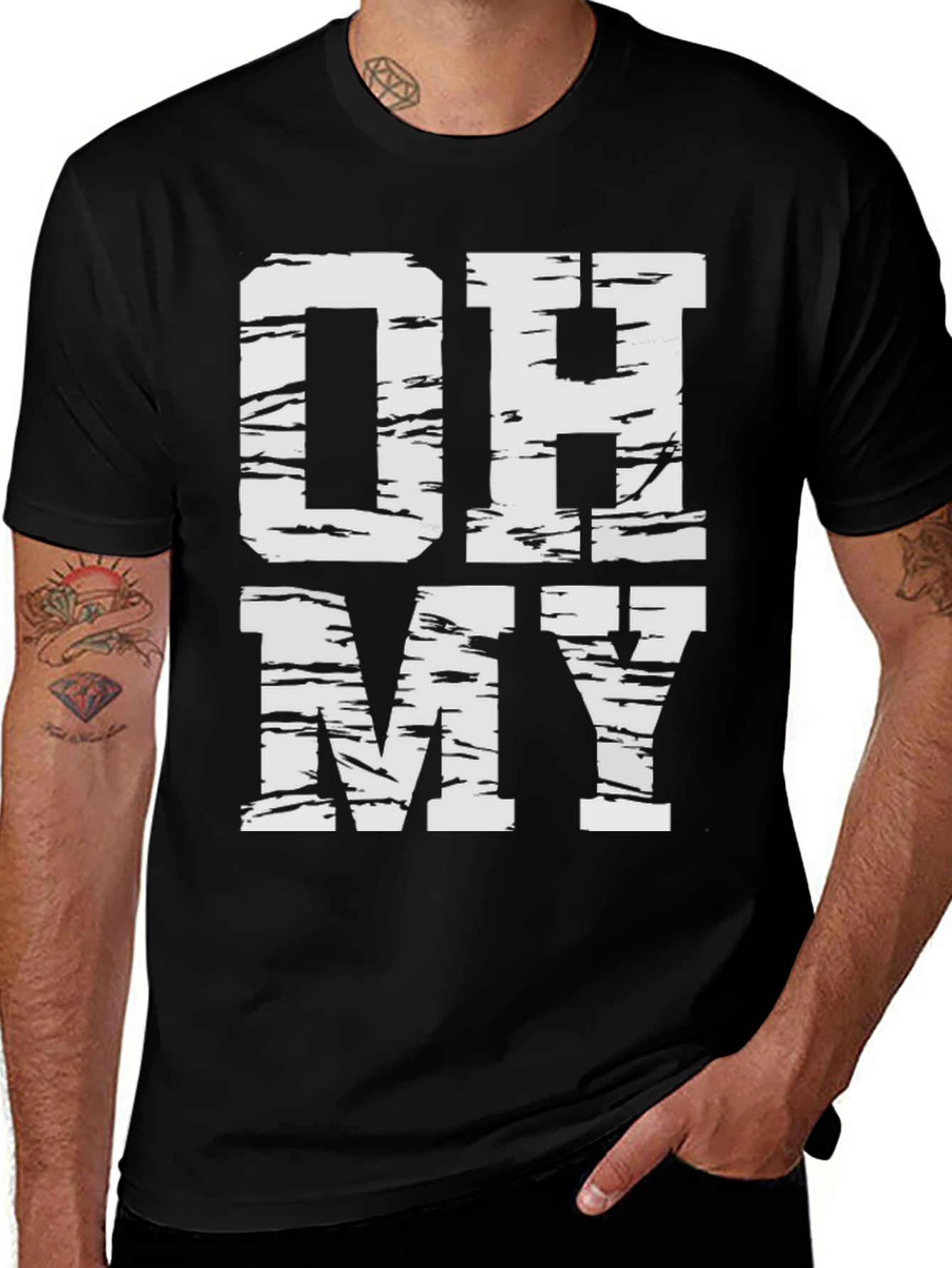 Variant 19 of Oh My T-Shirt - Distressed Graphic Tee