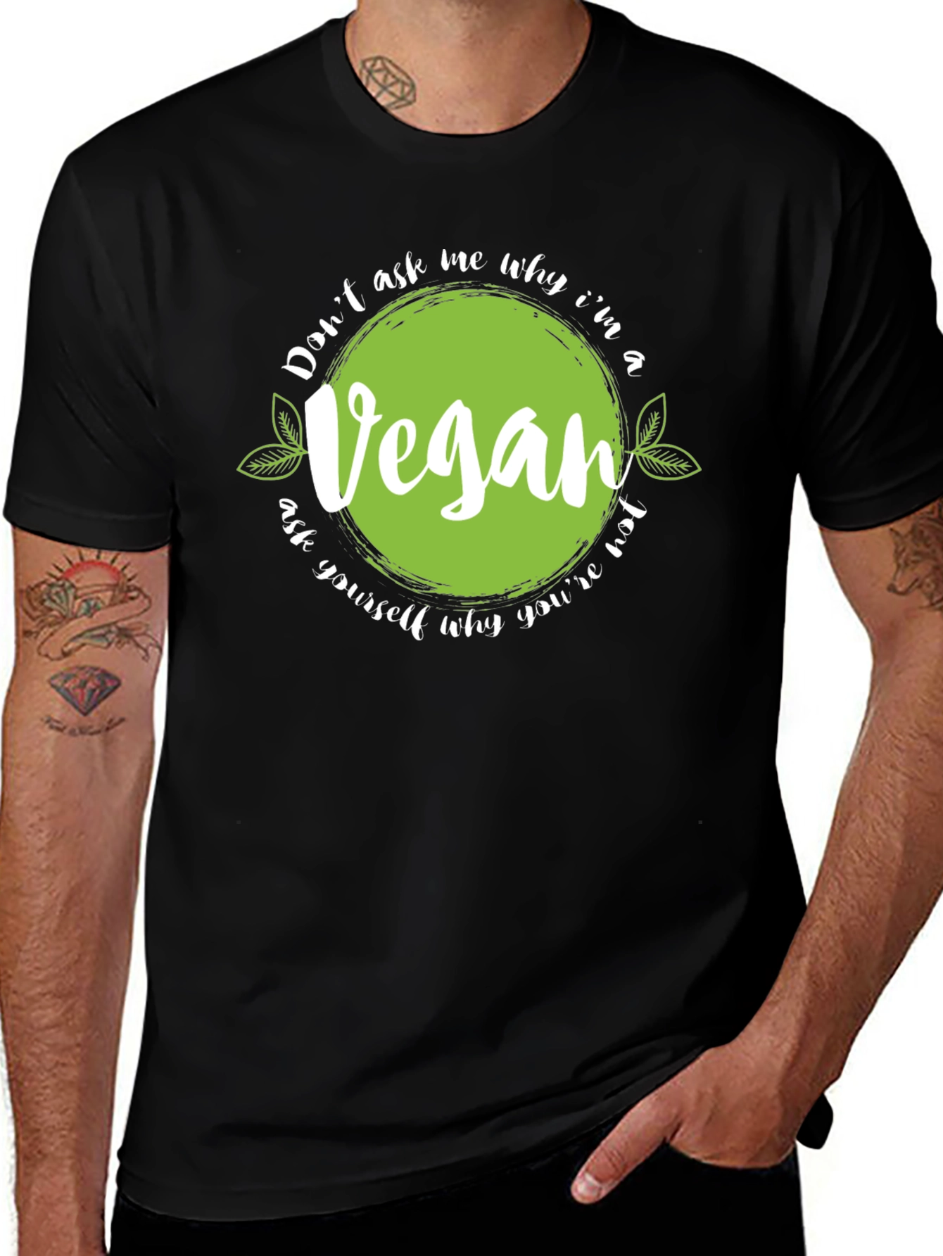 Variant 7 of Vegan Statement T-Shirt - Don't Ask Me Why I'm Vegan