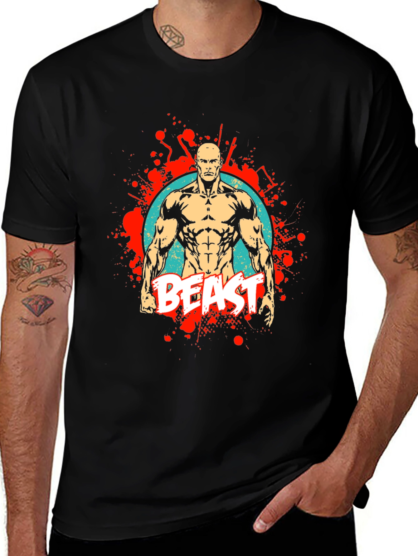Variant 6 of Beast Mode Graphic Tee - Fitness T-Shirt