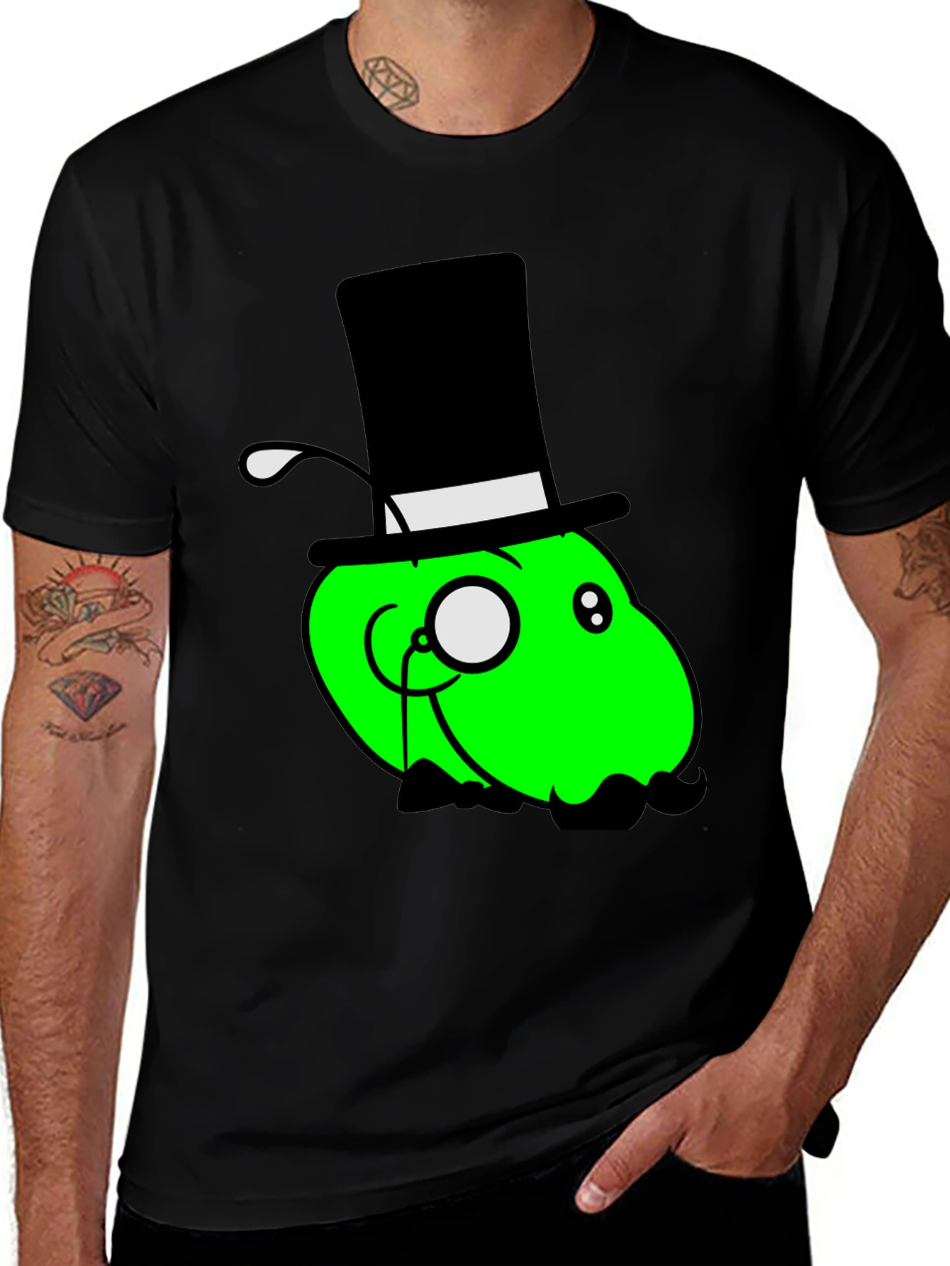 Variant 14 of Cartoon Gentleman Graphic Tee