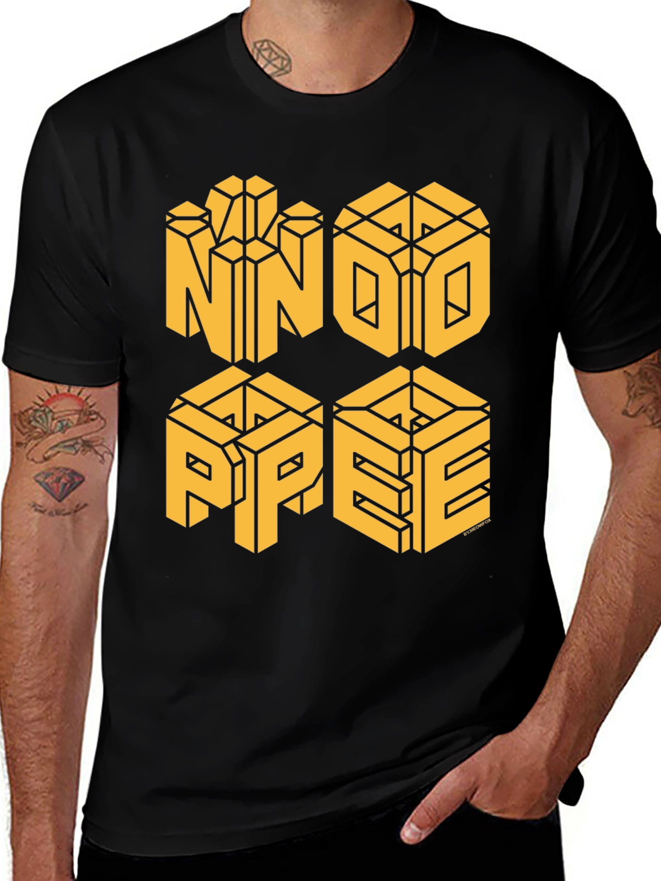 Variant 30 of NNO PPEE Graphic Tee - Bold Geometric Design