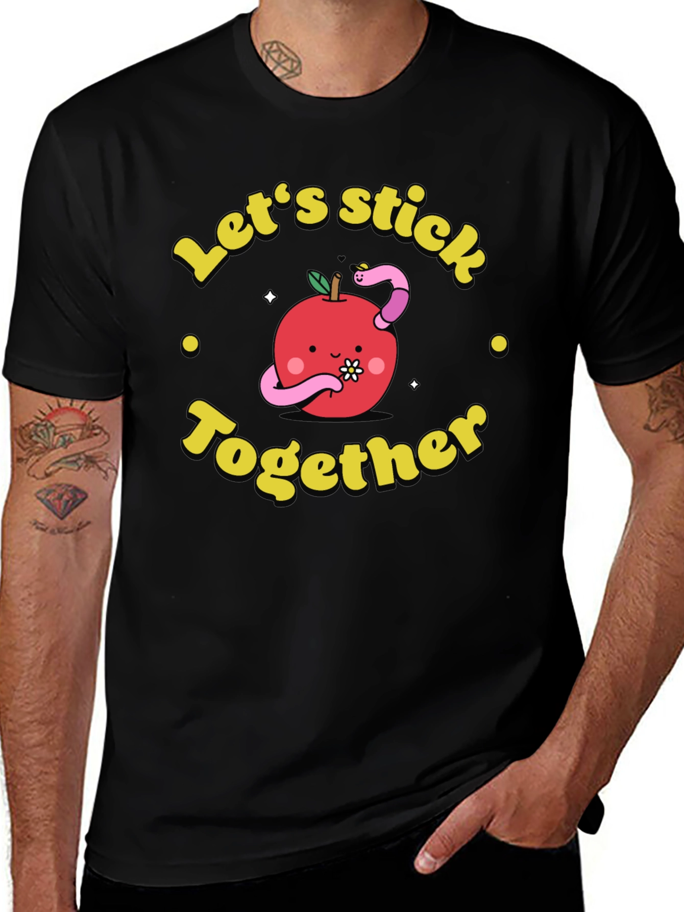 Variant 5 of Let's Stick Together Graphic Tee