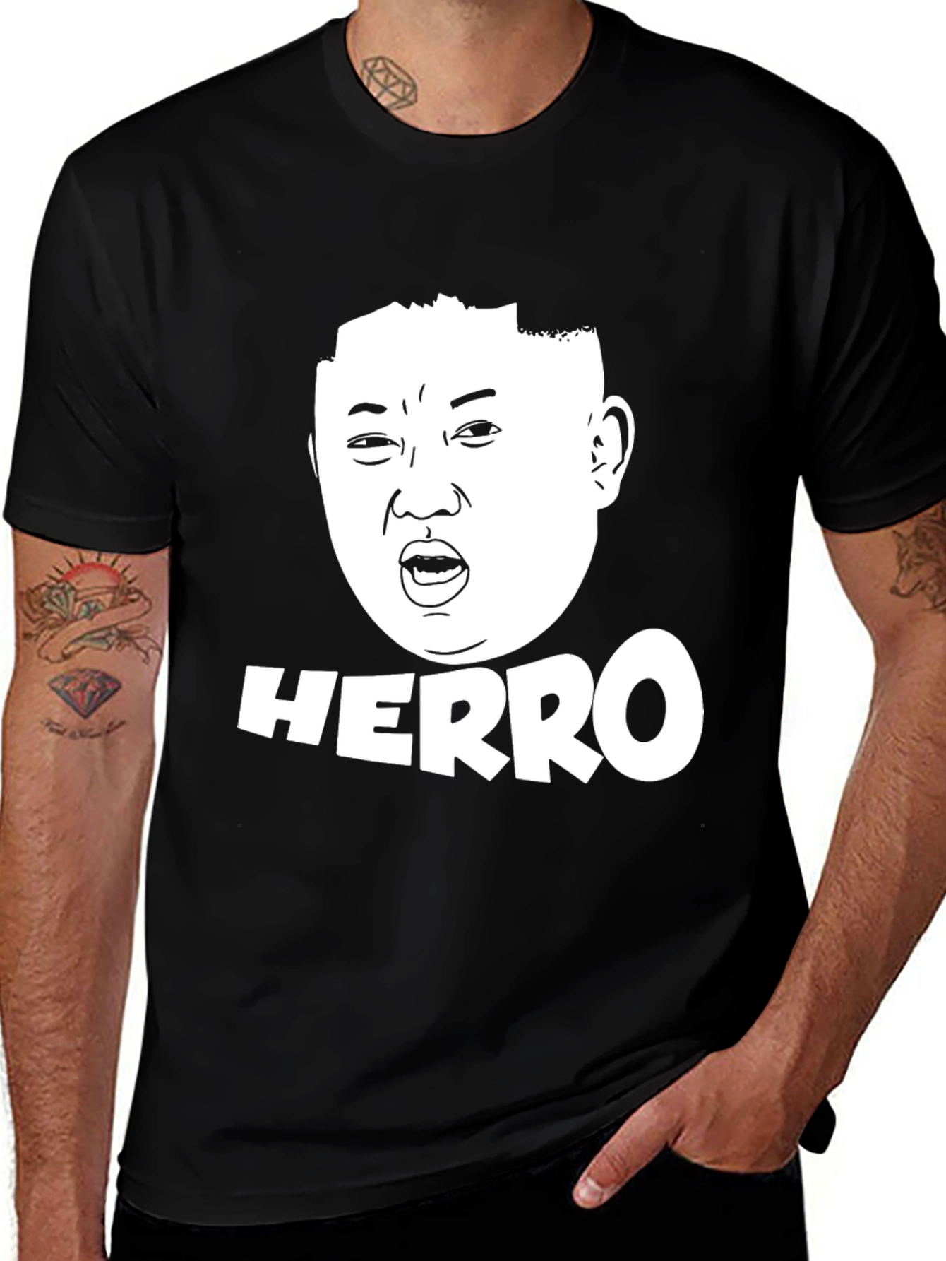 Variant 26 of Kim Jong-Un Herro Black T-Shirt