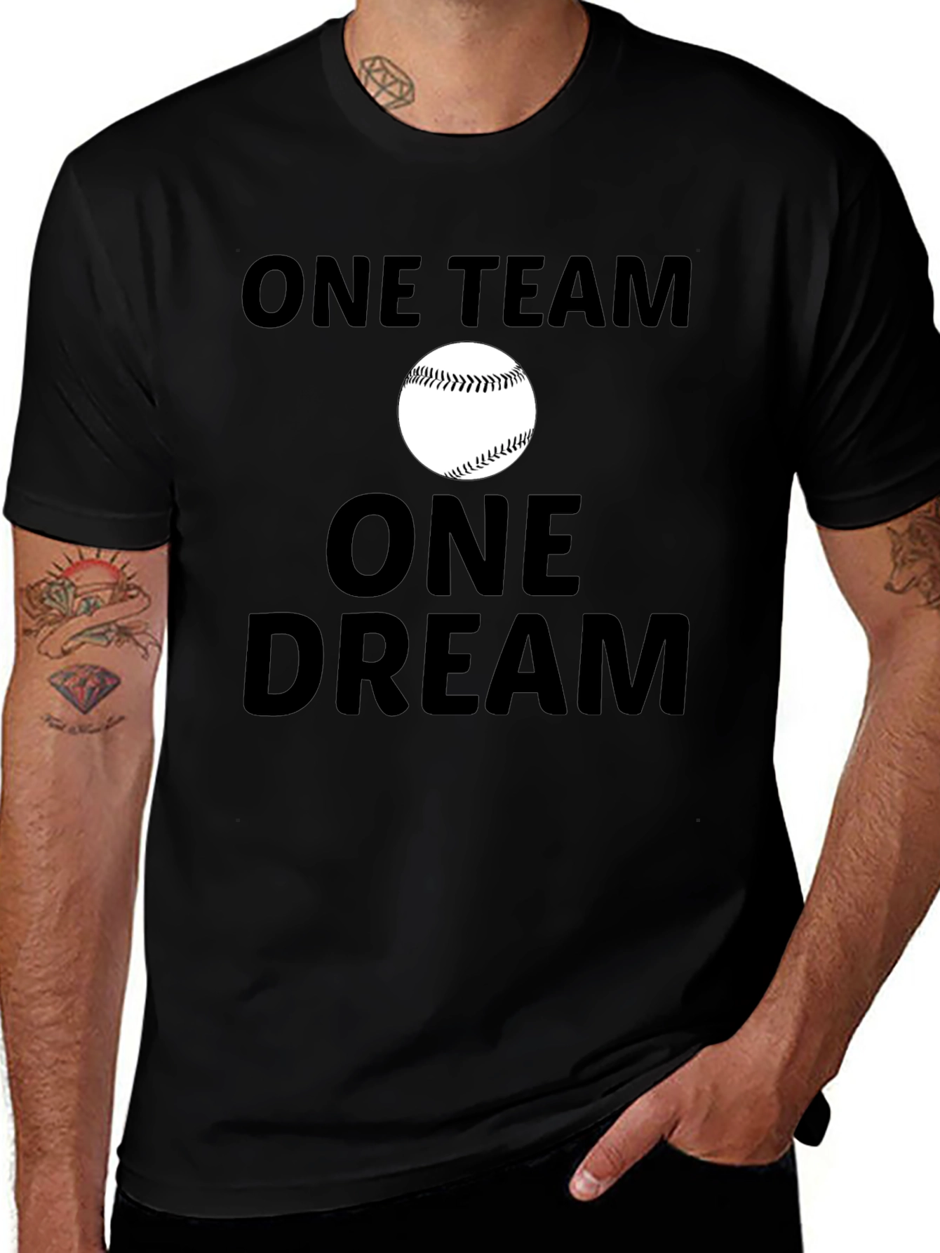 Variant 18 of One Team One Dream Baseball T-Shirt