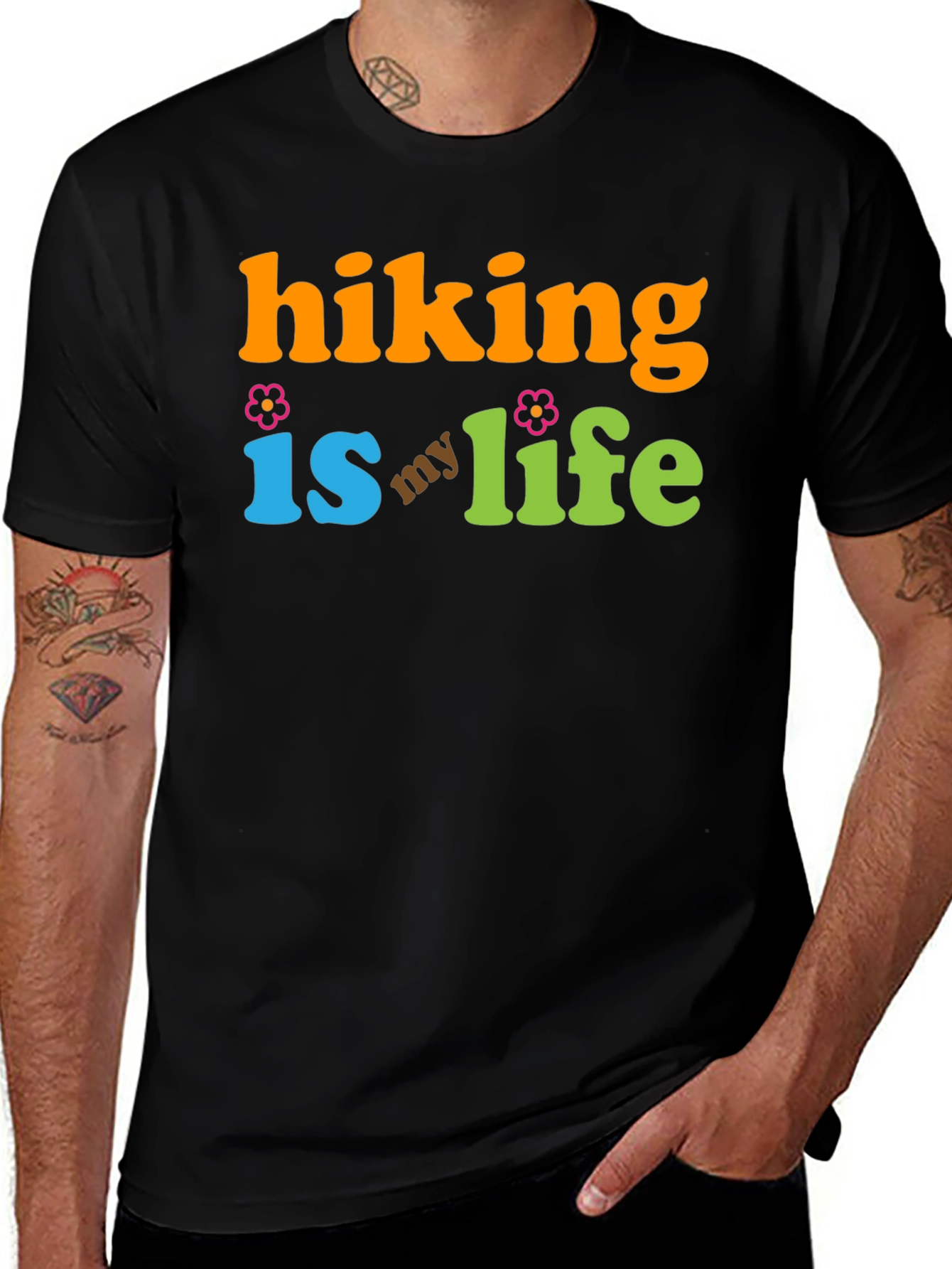 Variant 9 of Hiking Is My Life Graphic Tee