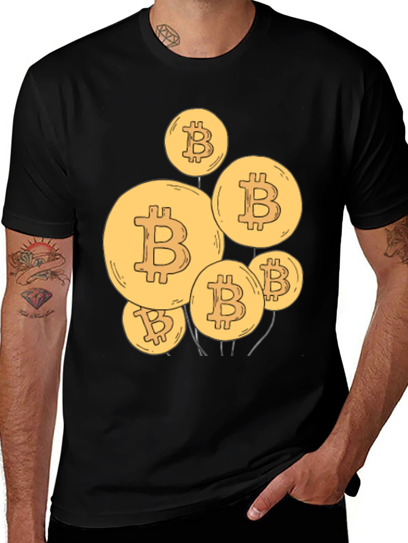 Bitcoin Balloon T-Shirt - Crypto Currency Tee