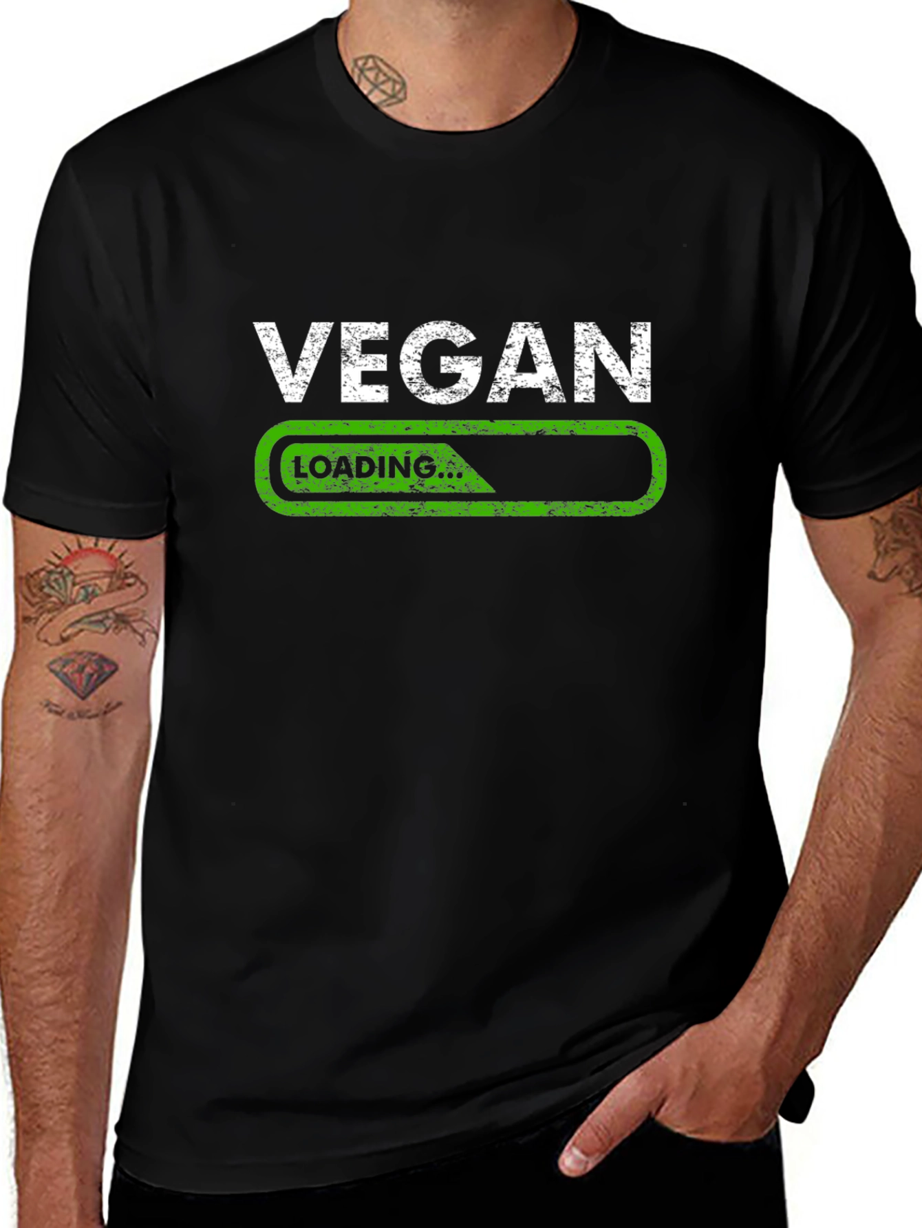 Variant 25 of Vegan Loading T-Shirt - Unisex Graphic Tee