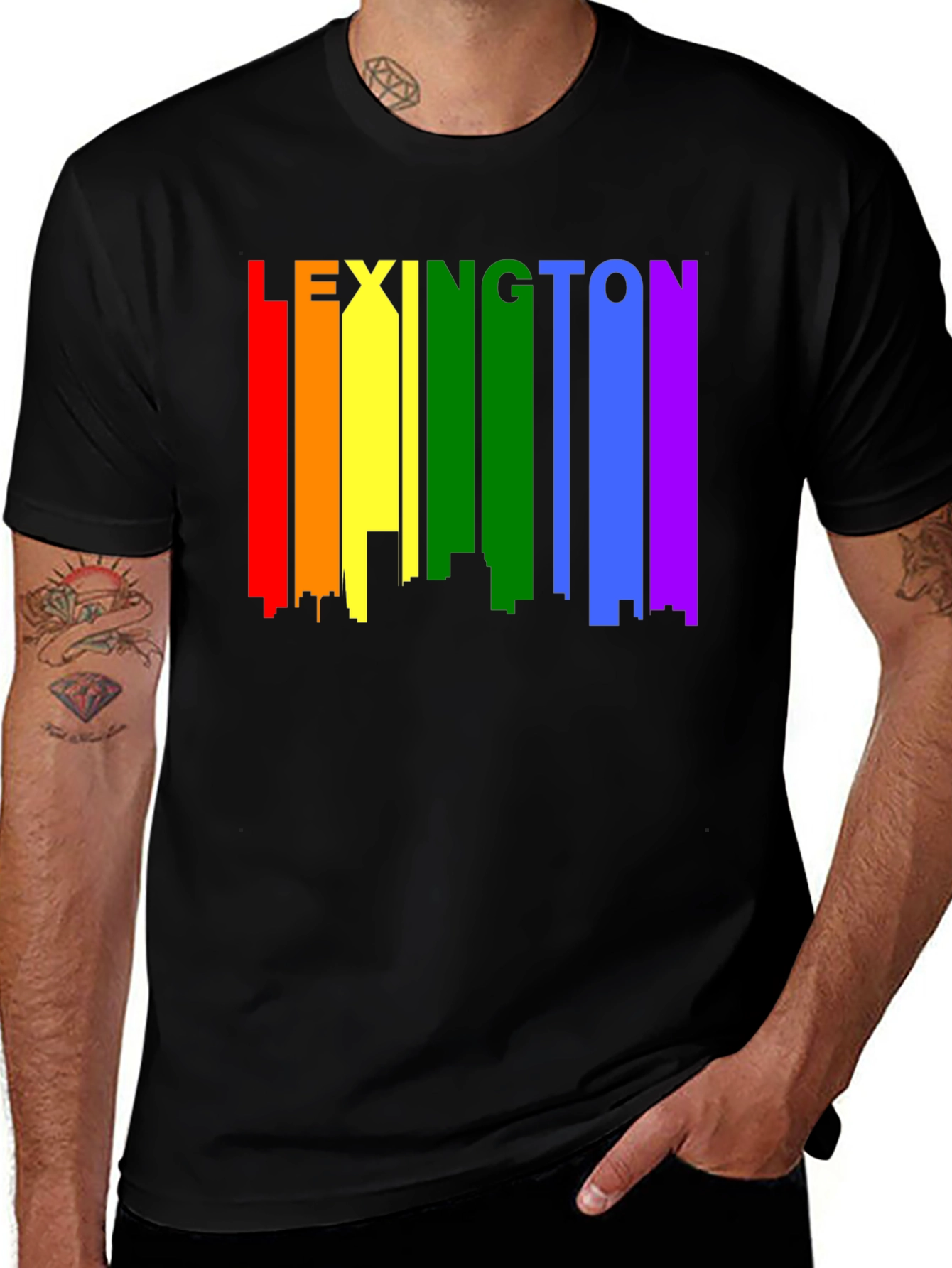 Lexington Pride Skyline Black T-Shirt