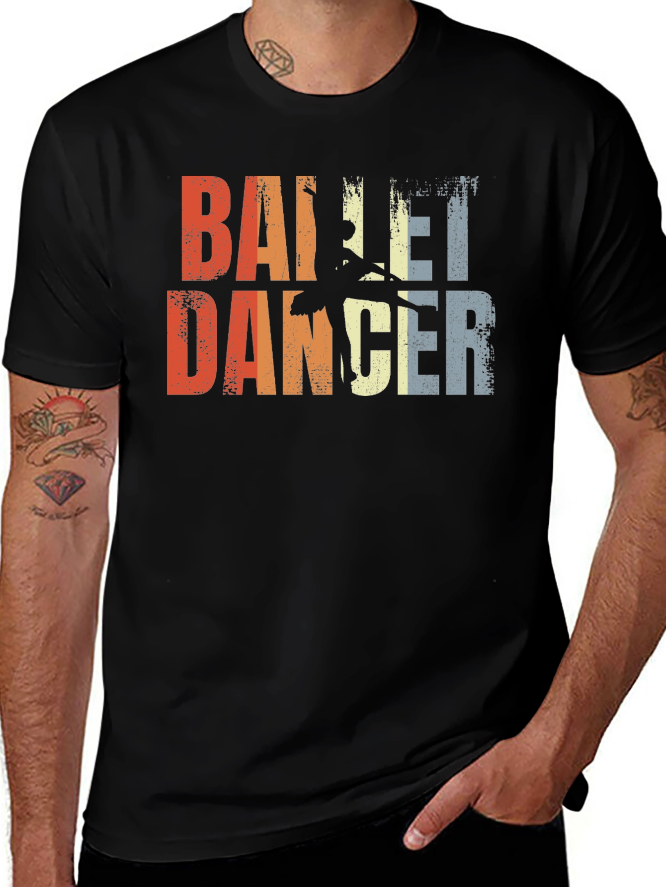Variant 5 of Vintage Ballet Dancer Graphic Tee