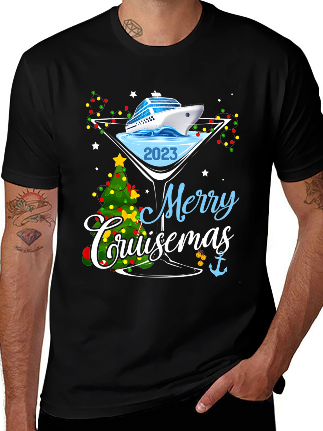 Merry Cruisemas 2023 T-Shirt Cruise Christmas Tee