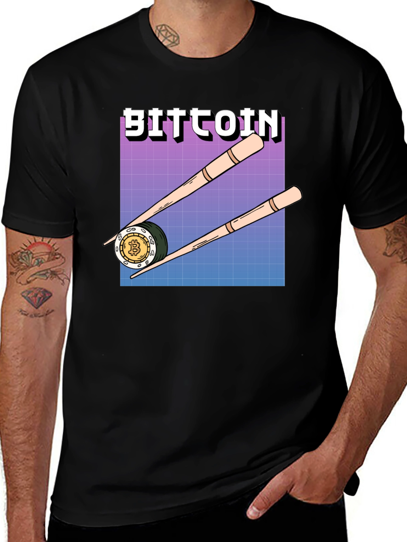 Variant 26 of Bitcoin Sushi T-Shirt - Crypto Currency Tee