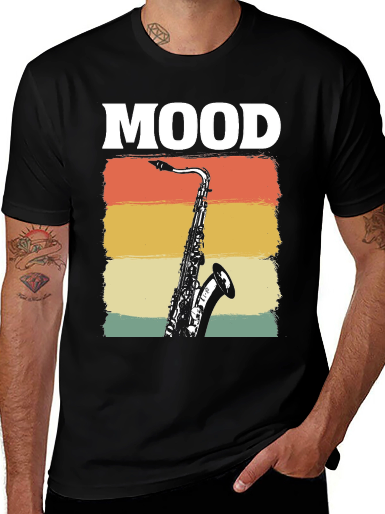 Variant 23 of Saxophone Mood T-Shirt Retro Style