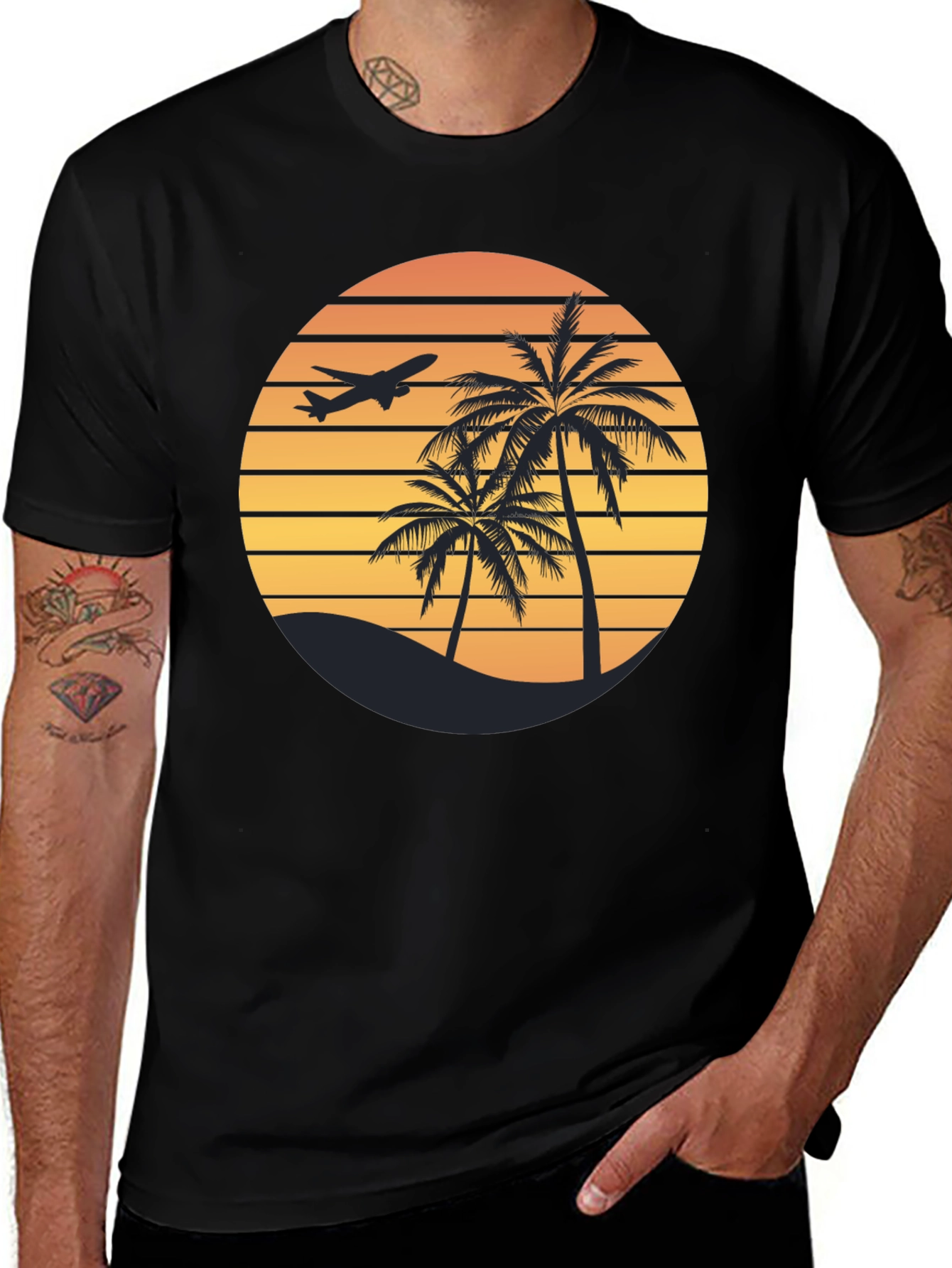 Variant 22 of Tropical Sunset Graphic Tee - Island Vibes
