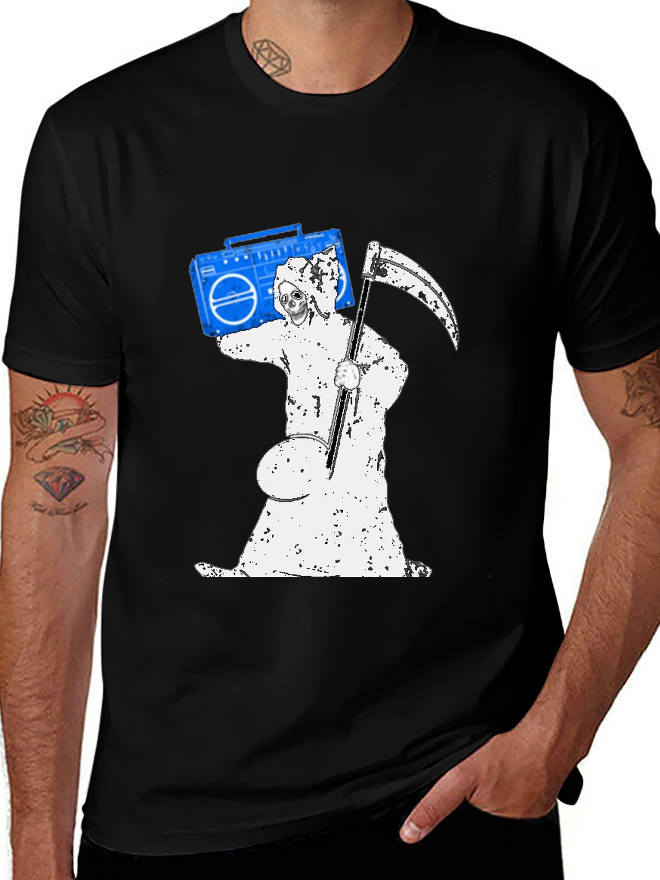 Variant 20 of Grim Reaper Boombox Graphic T-Shirt