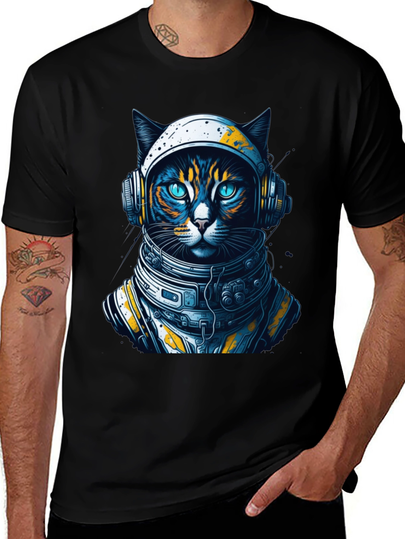 Variant 26 of Astronaut Cat T-Shirt: Space Explorer Tee