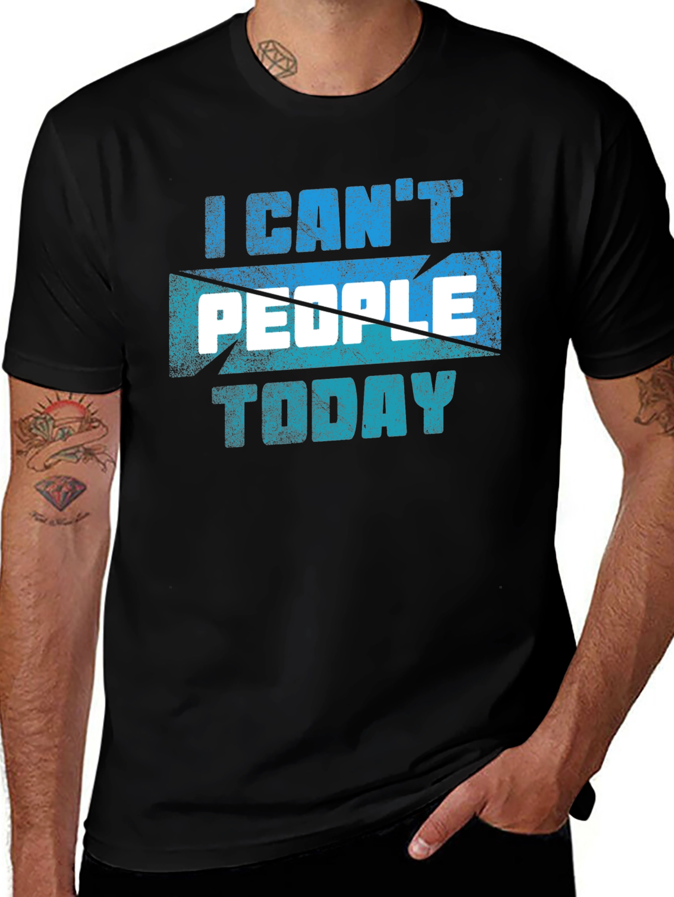 Variant 9 of I Can't People Today Graphic Tee