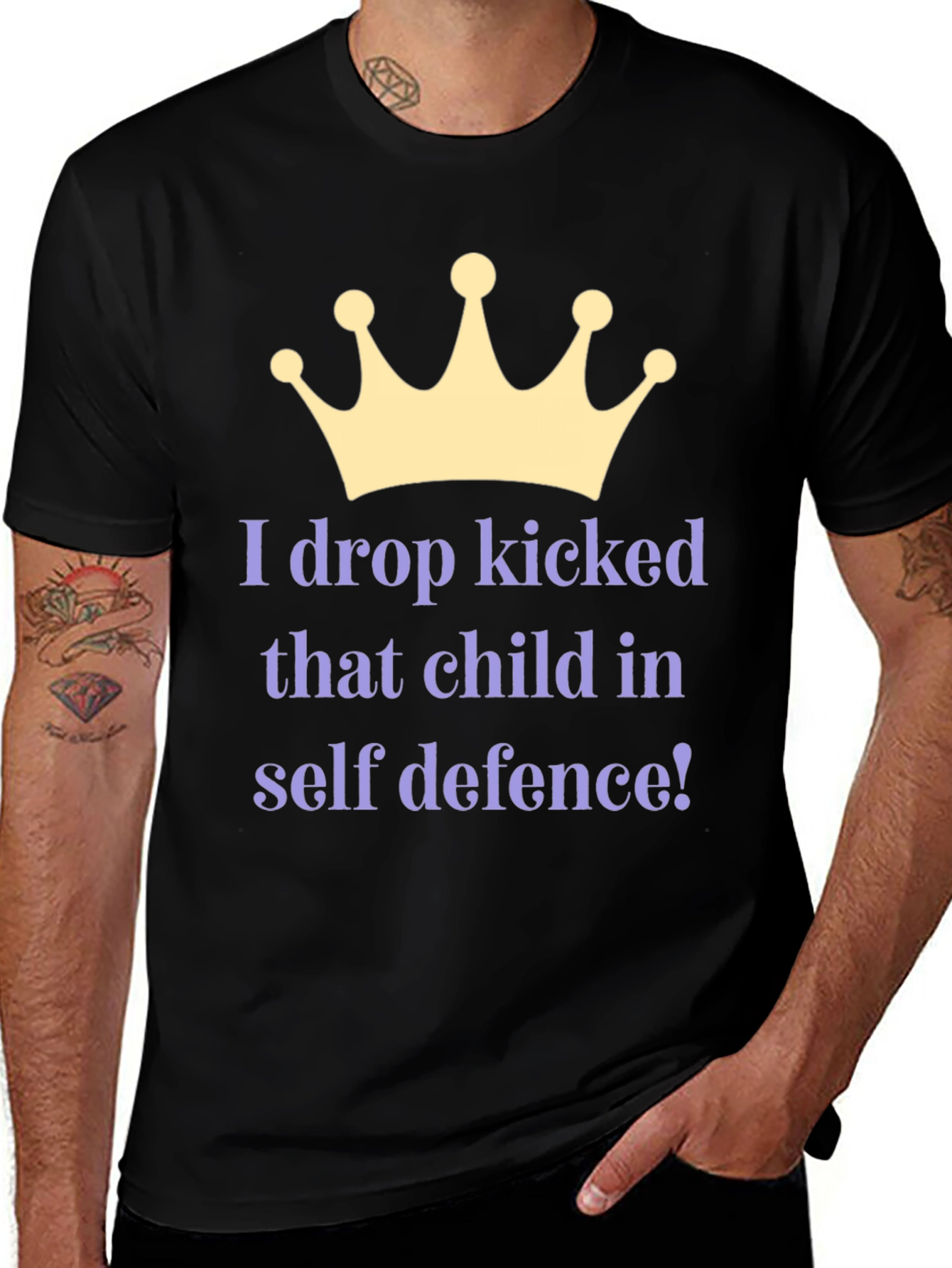 Variant 12 of Funny Graphic T-Shirt - Self Defense Humor Tee