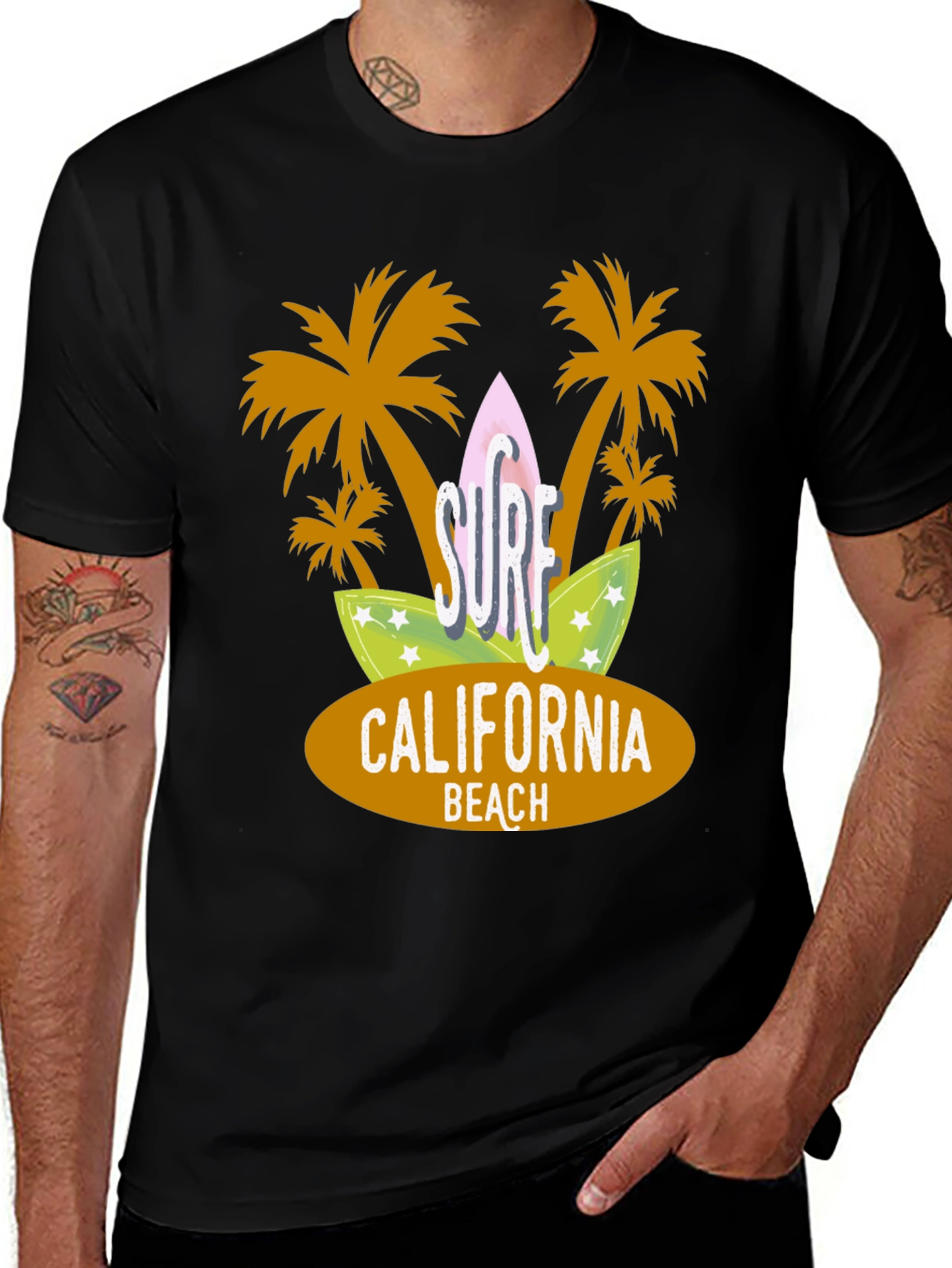 Variant 27 of Surf California Beach Graphic Tee