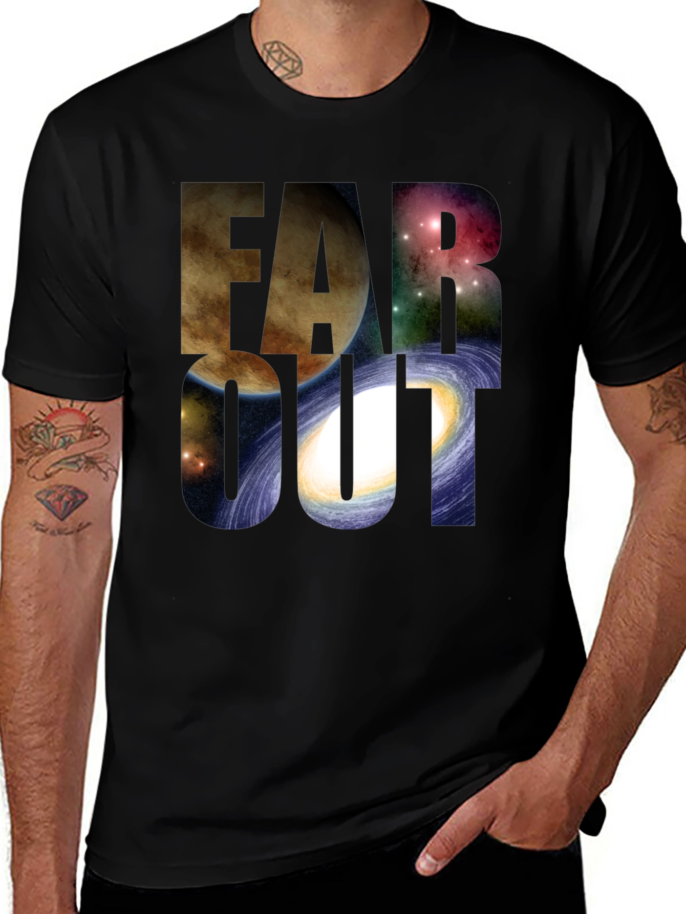 Variant 3 of Far Out Space Graphic T-Shirt