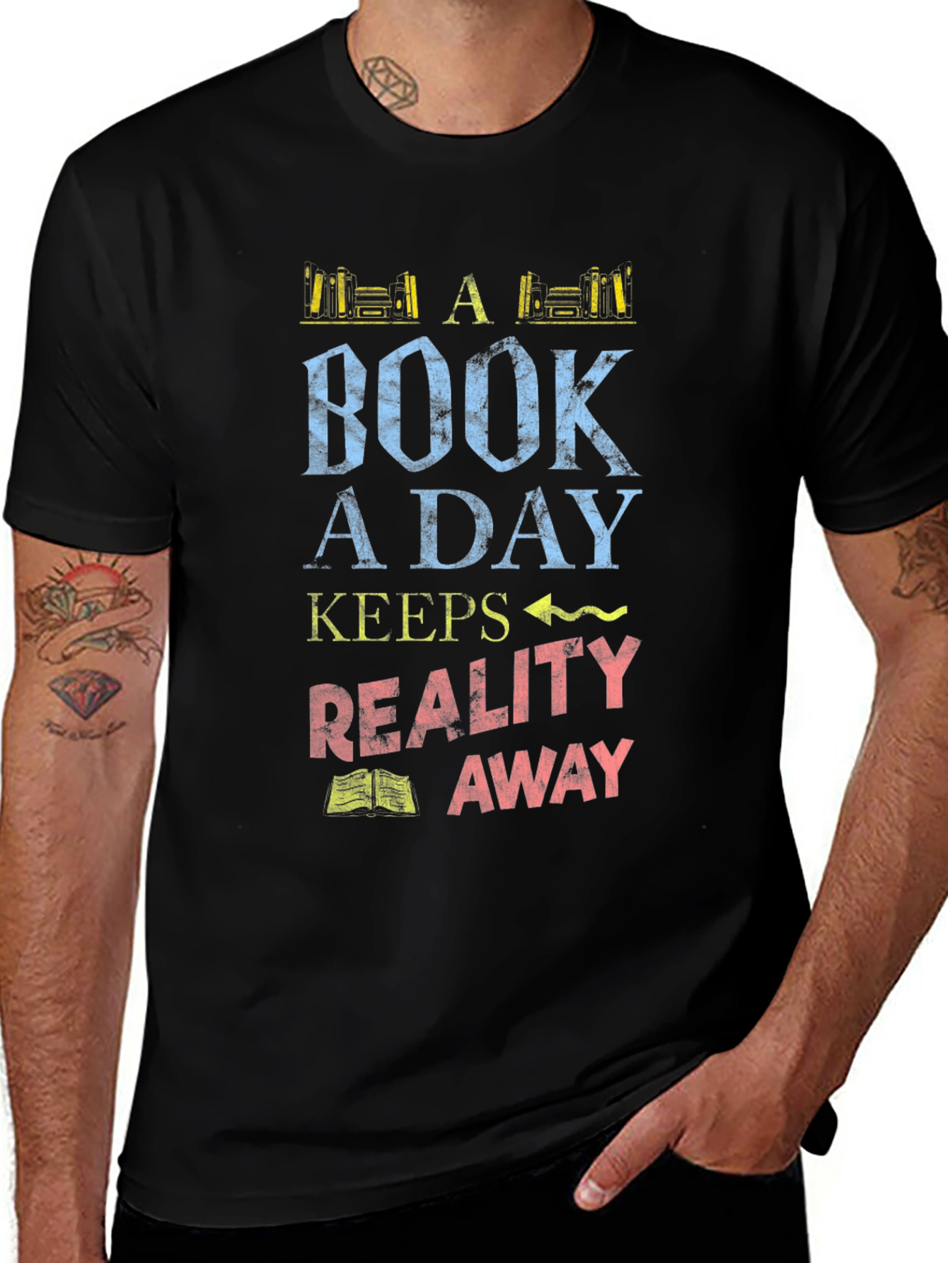 Variant 22 of Book a Day Graphic Tee - Reading Lover's T-Shirt
