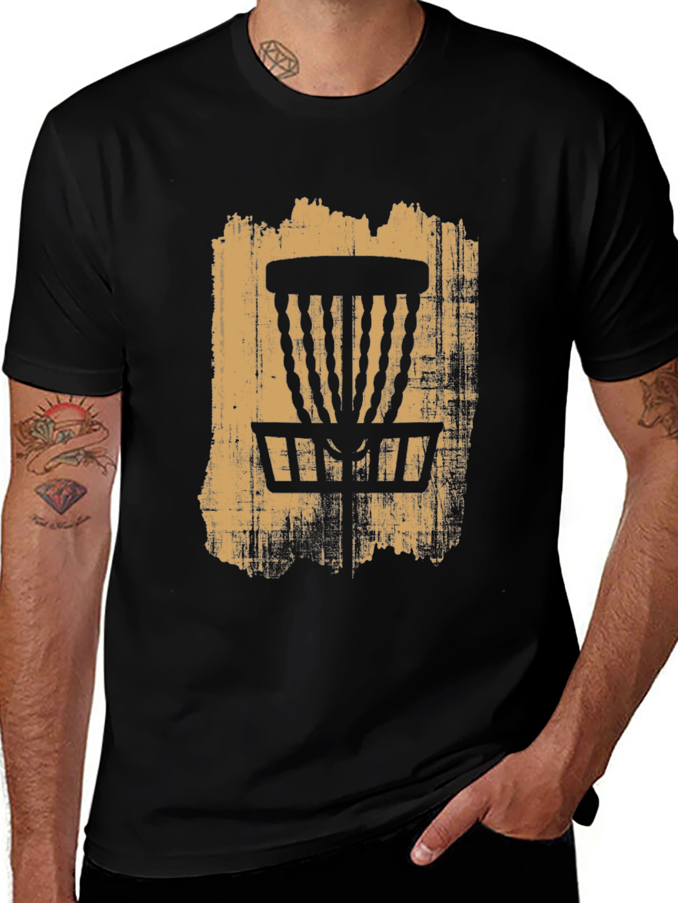 Variant 14 of Disc Golf Basket Graphic T-Shirt