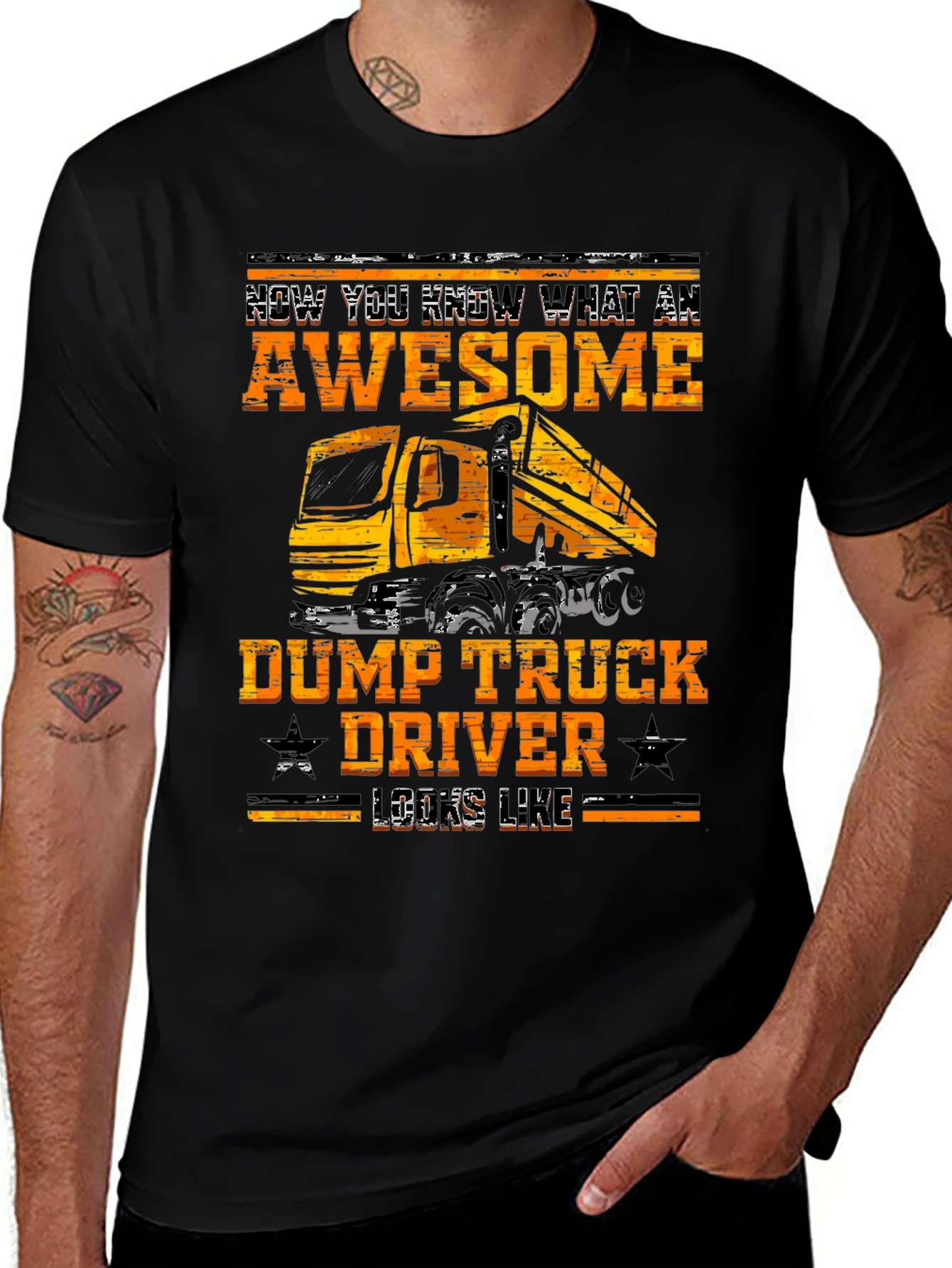 Awesome Dump Truck Driver Graphic Tee